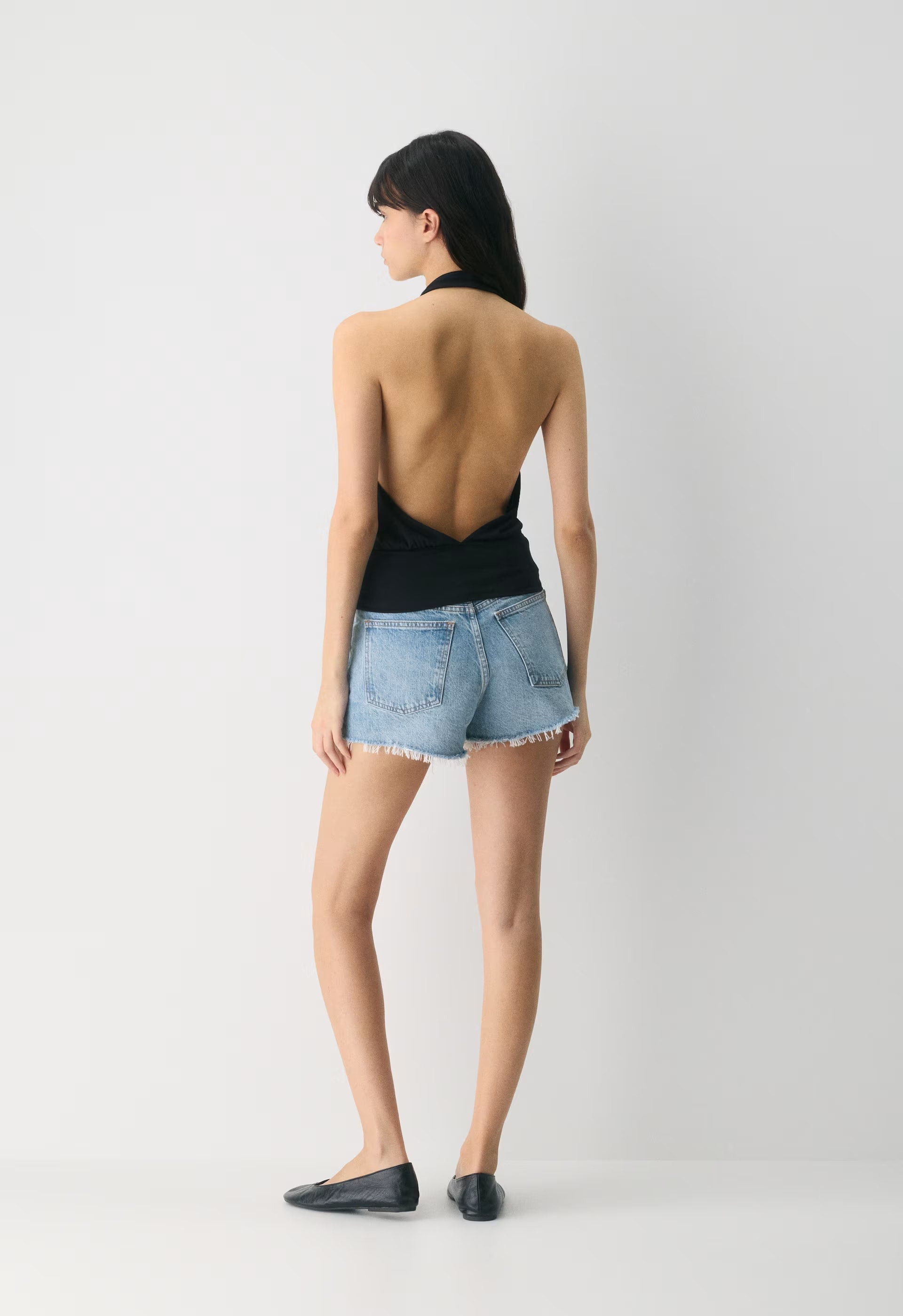 Chantal Halter Top - BLACK