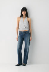 Chantal Halter Top - HEATHER CHROME