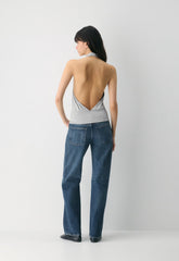 Chantal Halter Top - HEATHER CHROME