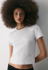 Little Ripple T-Shirt - HEATHER CLOUD WHITE