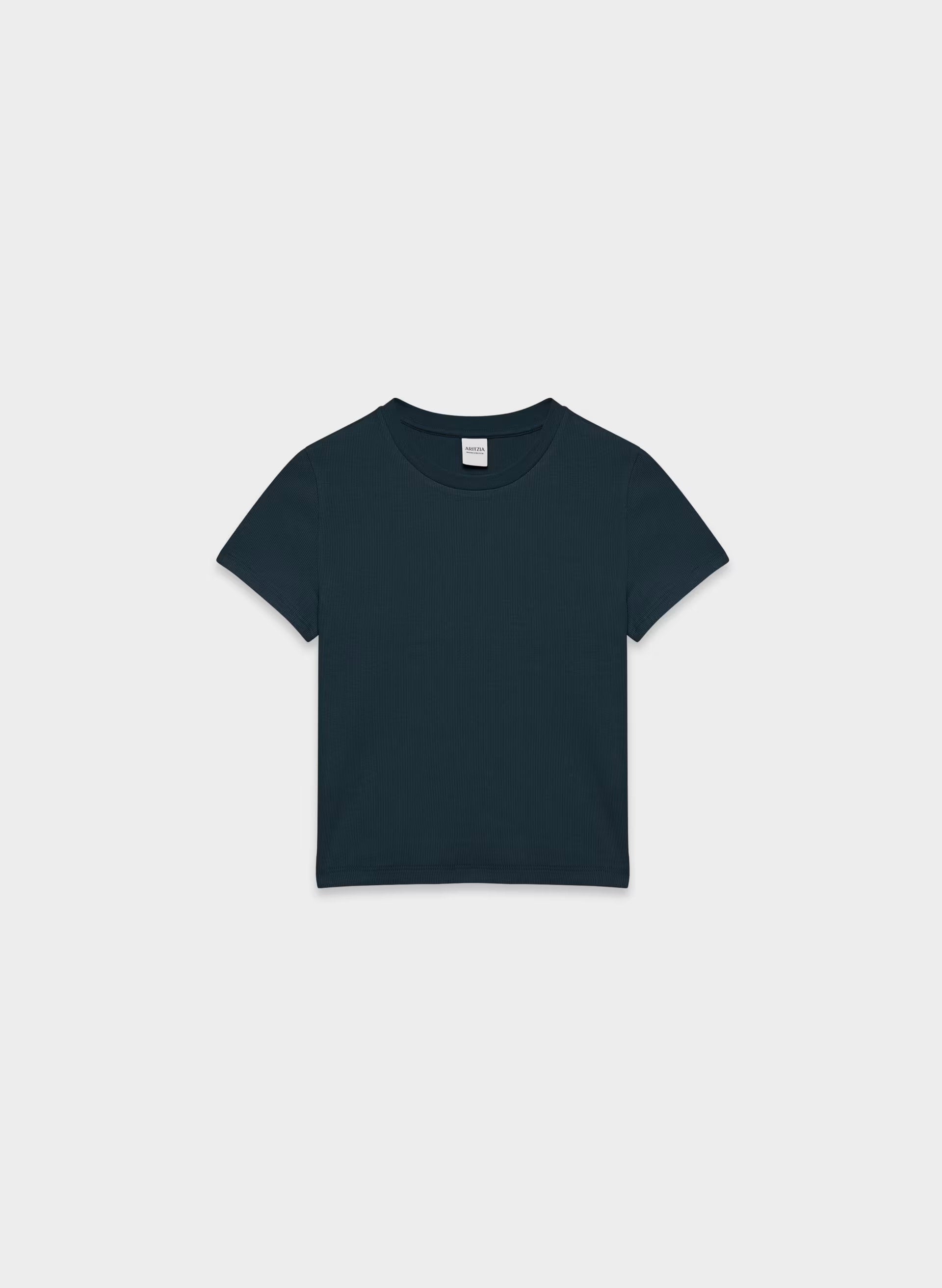 HomeStretch™ Rib Tune Waist T-Shirt - ADMIRAL