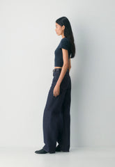 HomeStretch™ Rib Tune Waist T-Shirt - ADMIRAL