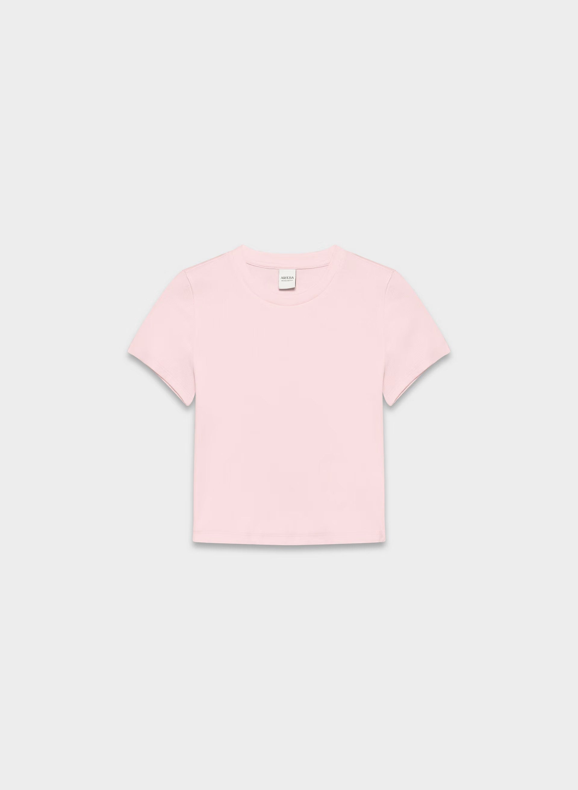 HomeStretch™ Rib Tune Waist T-Shirt - VILLA PINK