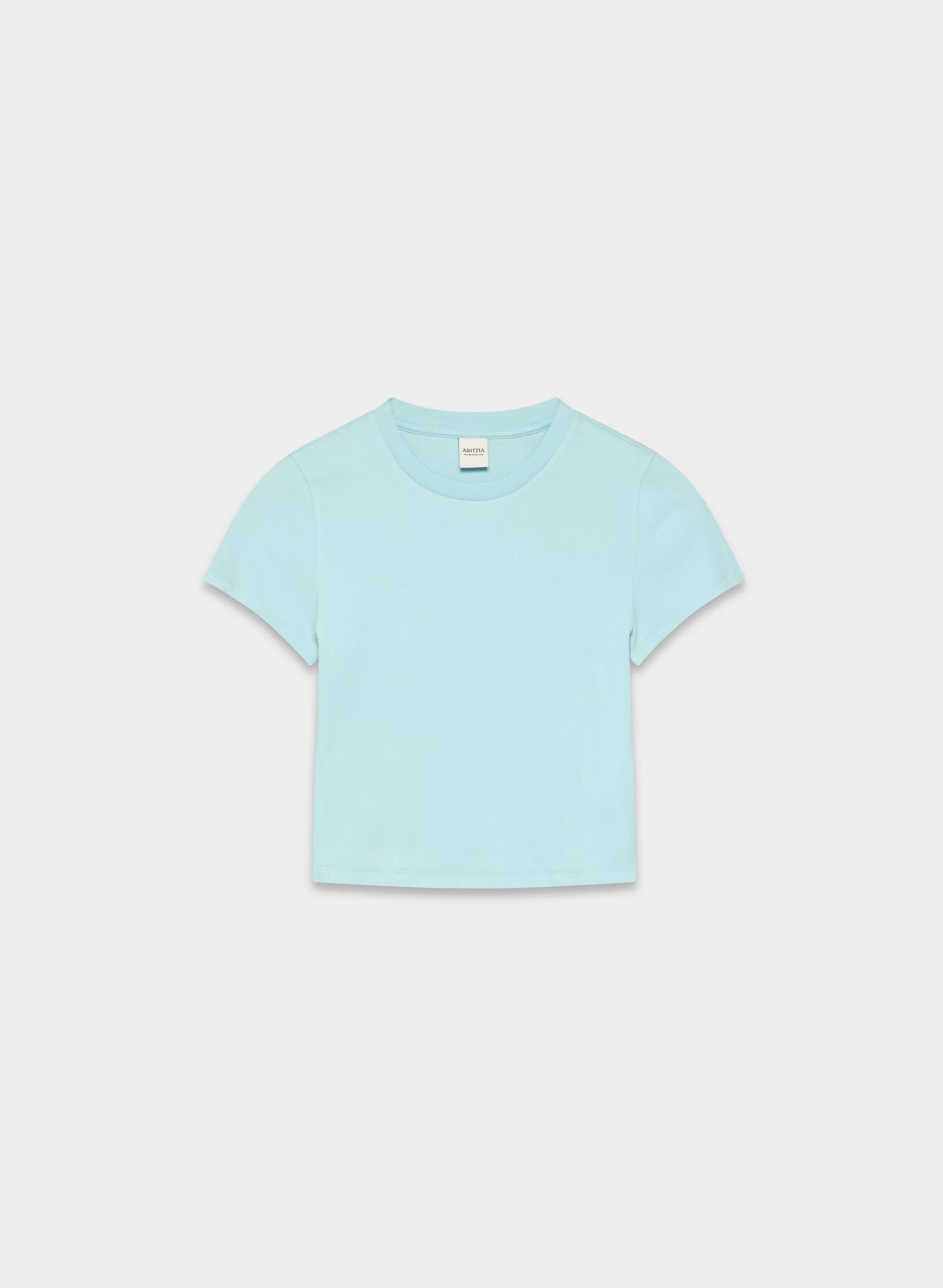 HomeStretch™ Rib Tune Waist T-Shirt - PANORAMA BLUE