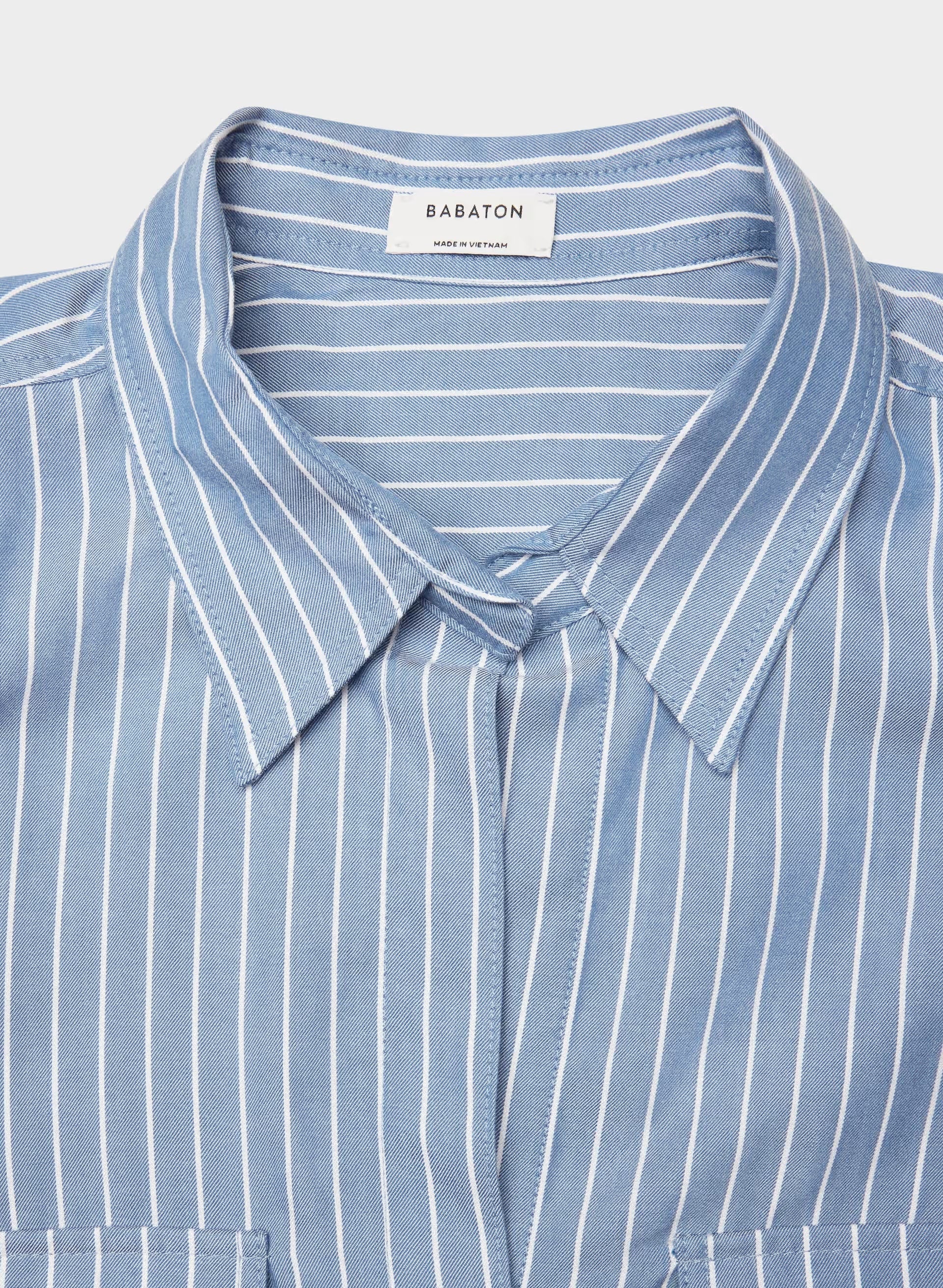 Utility Shirt - MTCHL STRP FR BLU/WT