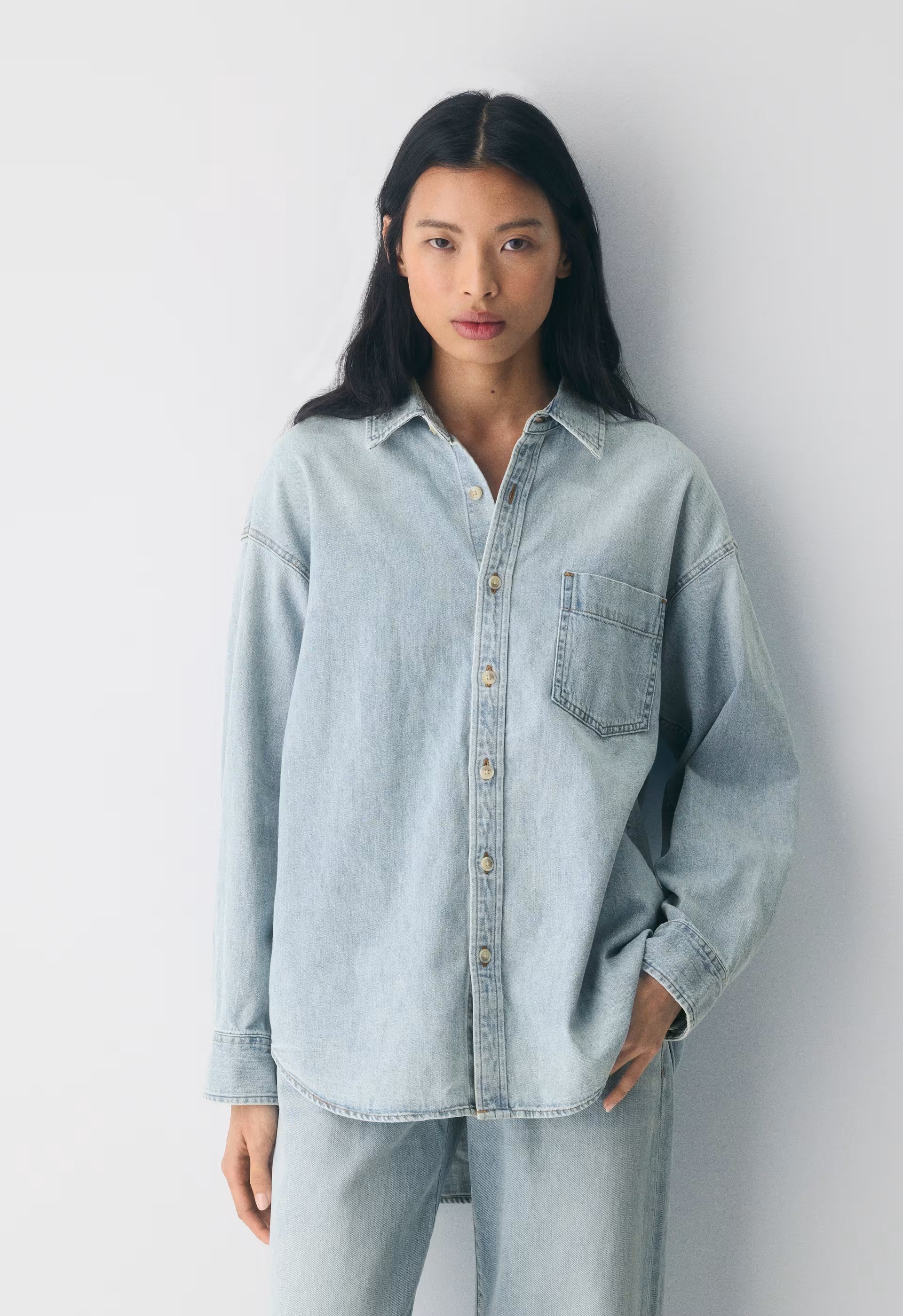 Denim Forum The '80s Comfy Denim Shirt - 15 YRS BRL THR BLEU