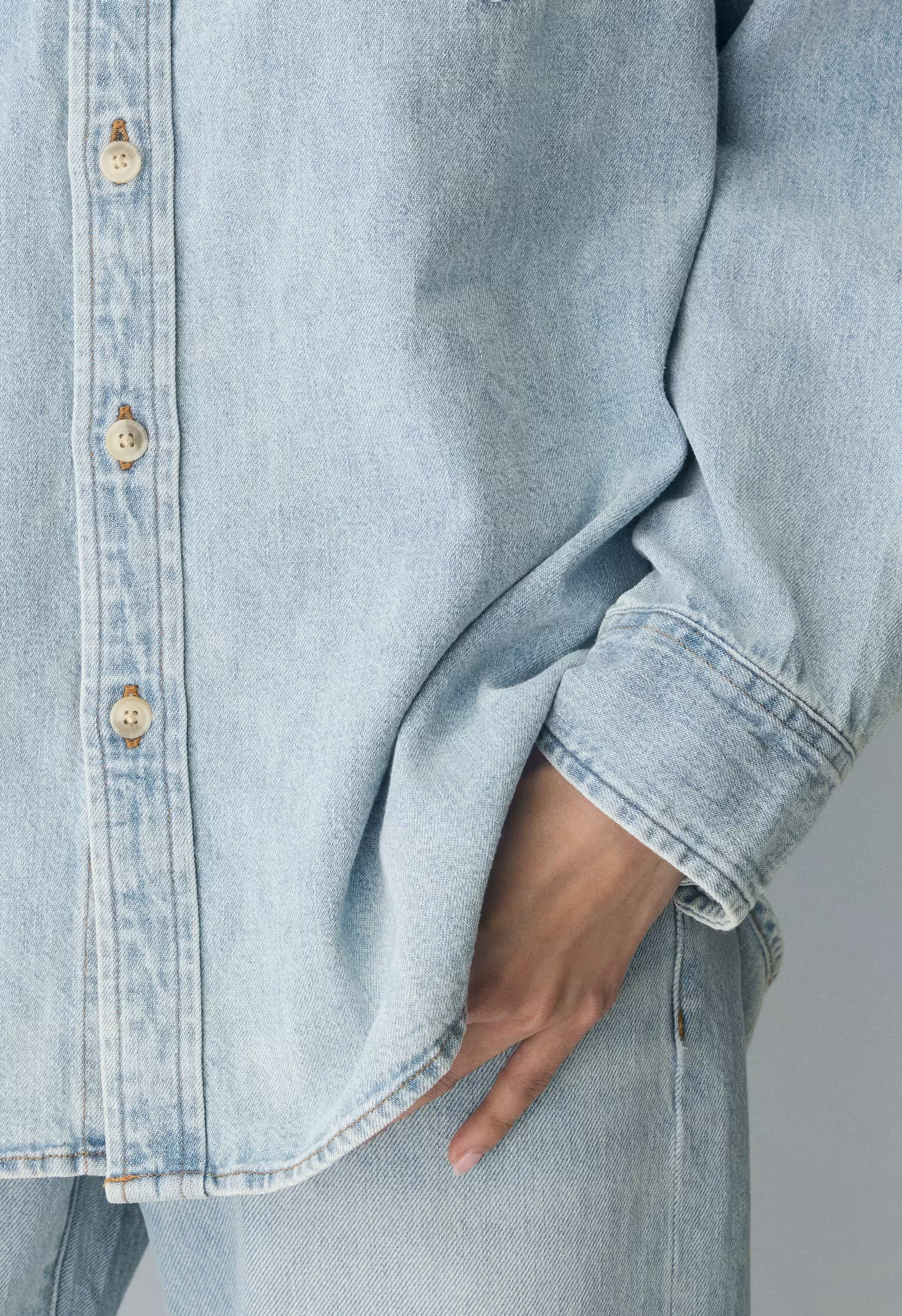 Denim Forum The '80s Comfy Denim Shirt - 15 YRS BRL THR BLEU