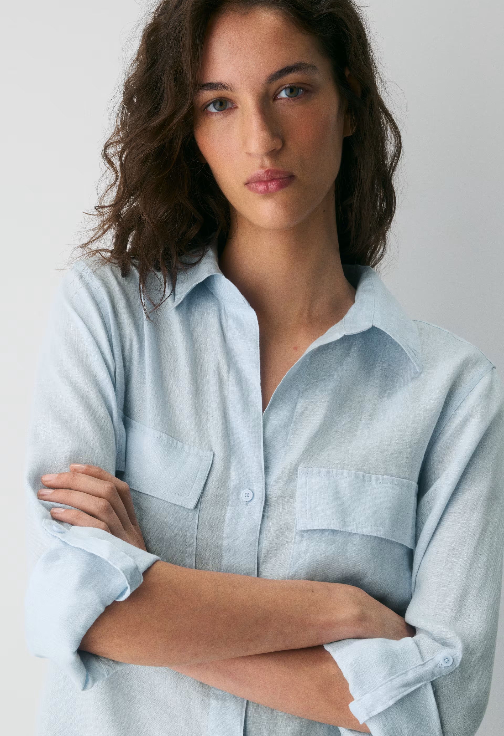 Utility Linen Shirt - MTCHLL STRP WT/NTRL EC