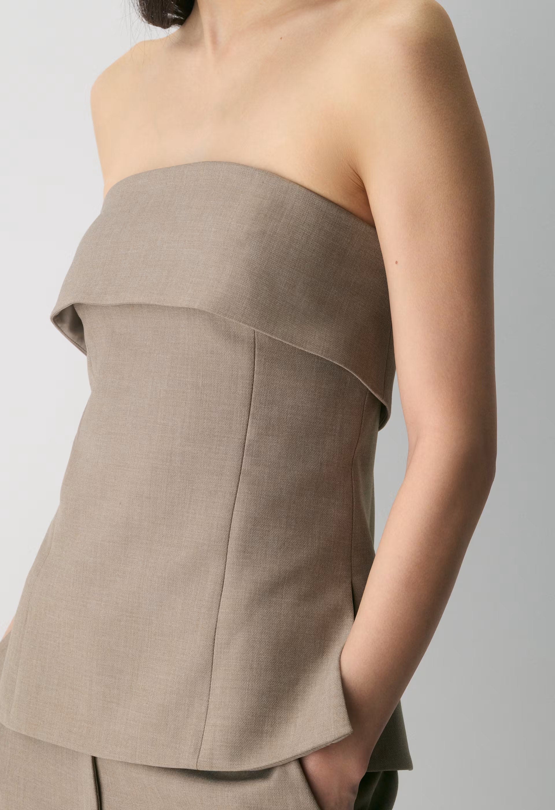 Element Tube Top - Eversential™ - HEATHER NOMAD TAUPE