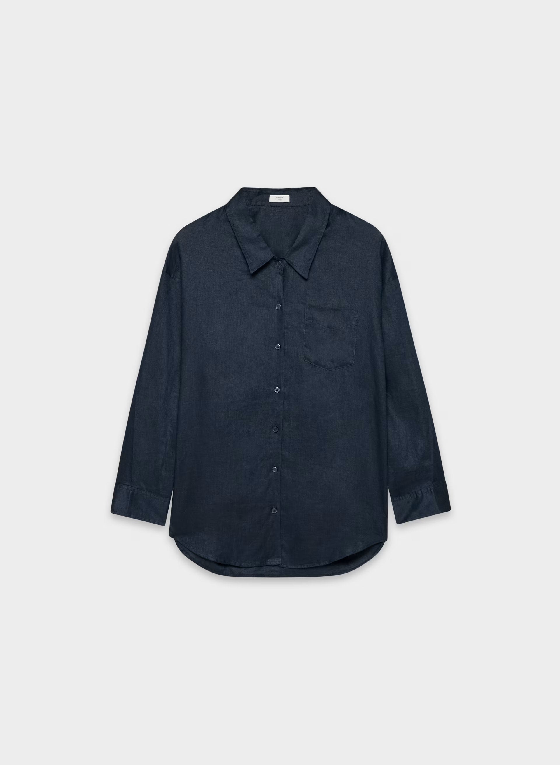 Reminisce Relaxed Linen Shirt - ADMIRAL