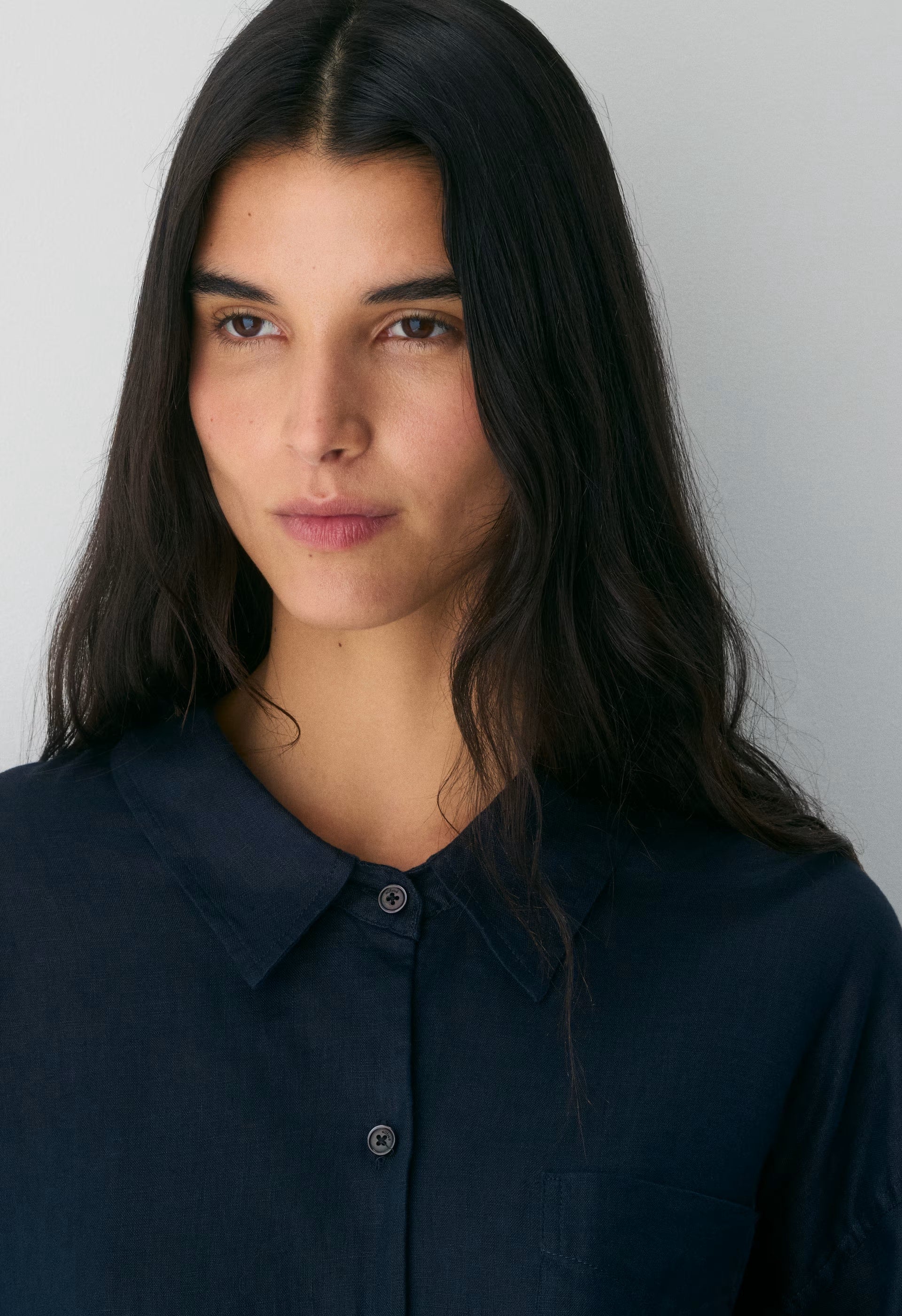 Reminisce Relaxed Linen Shirt - ADMIRAL