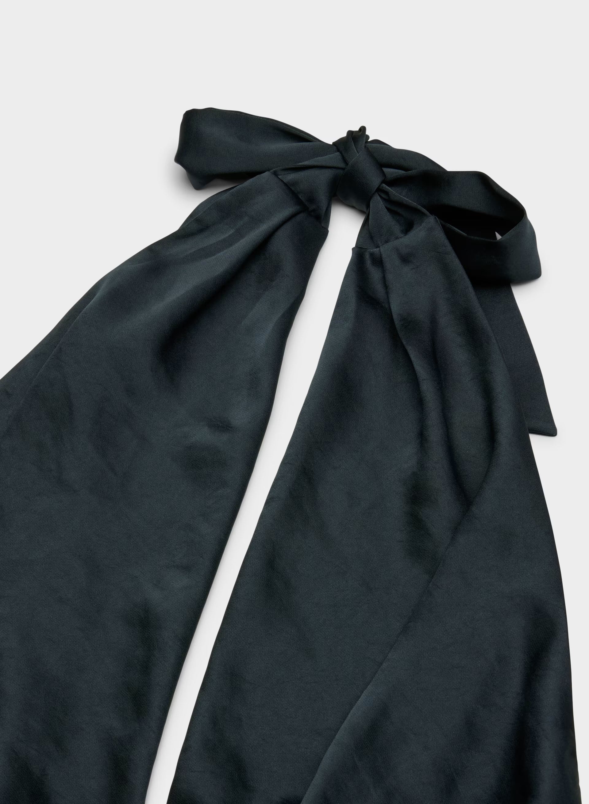 Martini Satin Halter Top - DARK NIGHT NAVY