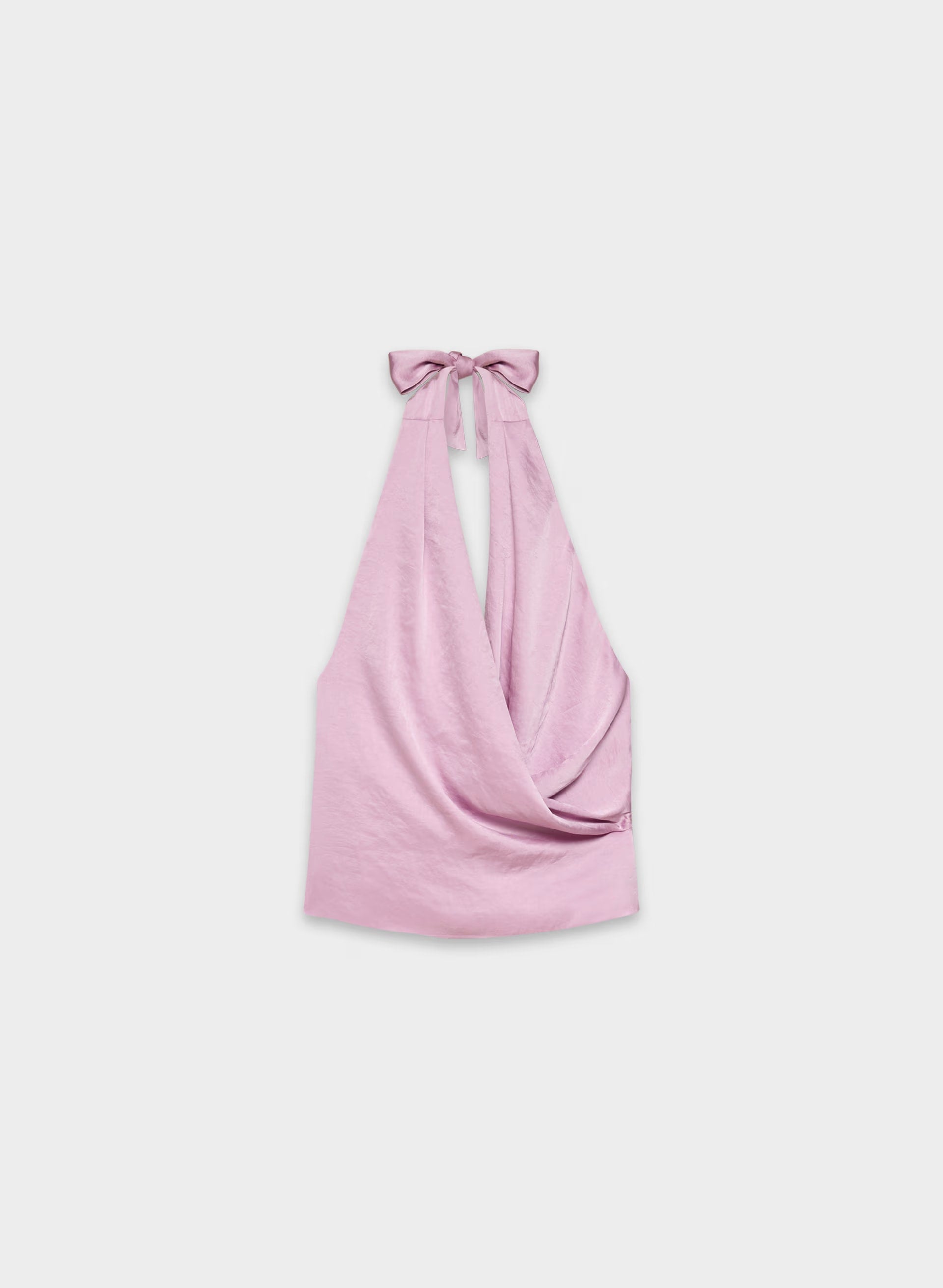 Martini Satin Halter Top - SWEET PEA PURPLE