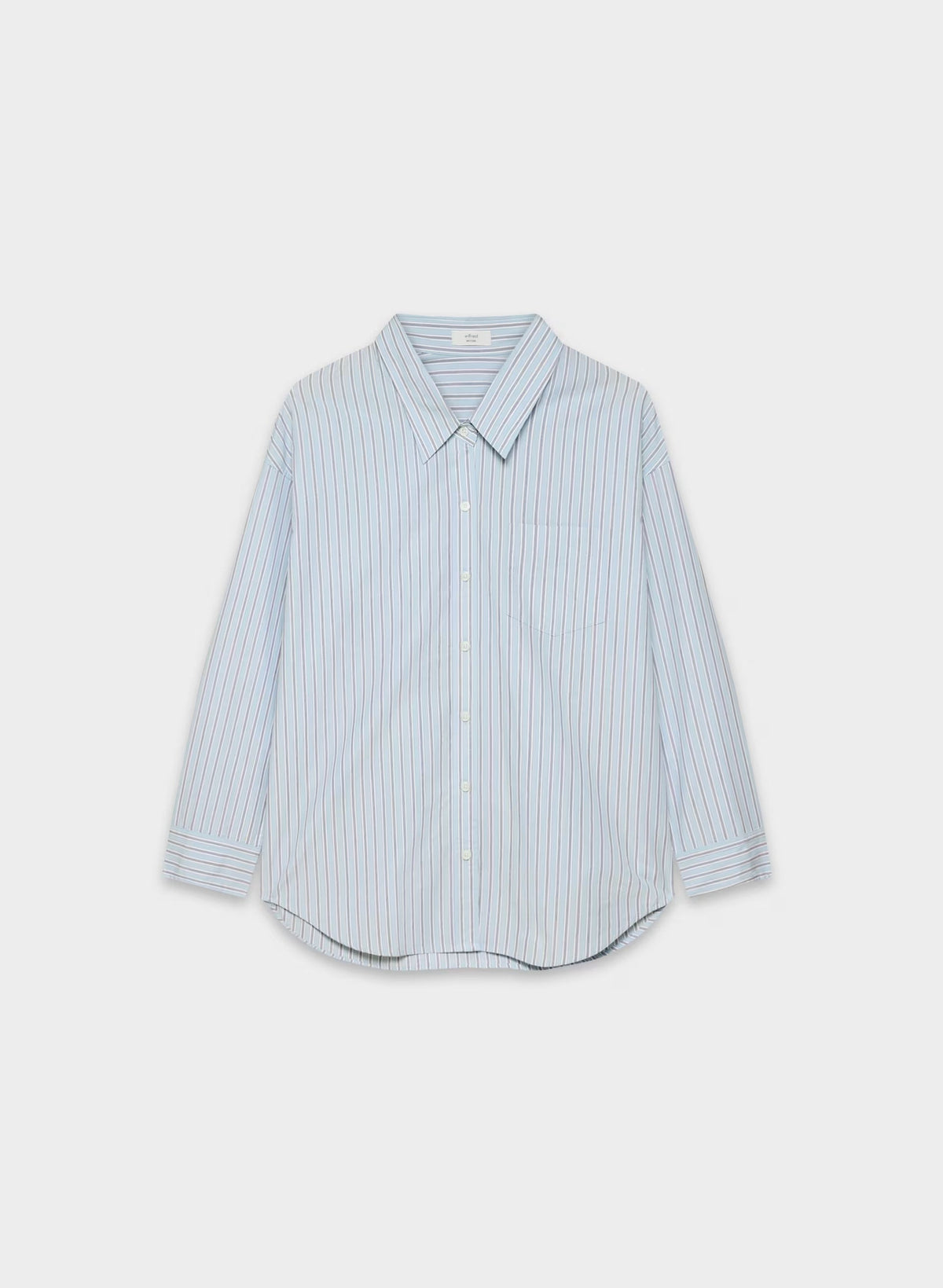 Reminisce Relaxed Poplin Shirt - WNSTN STRPE D BL/B WH