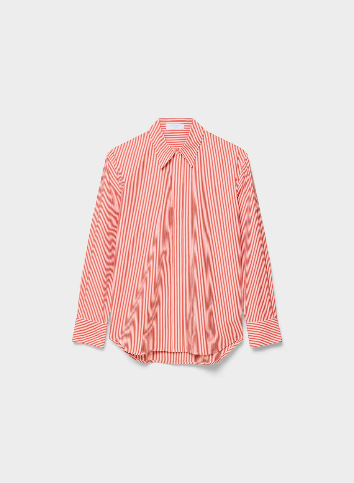 New Essential Relaxed Poplin Shirt - CRMN STRP LT B/PPY RD