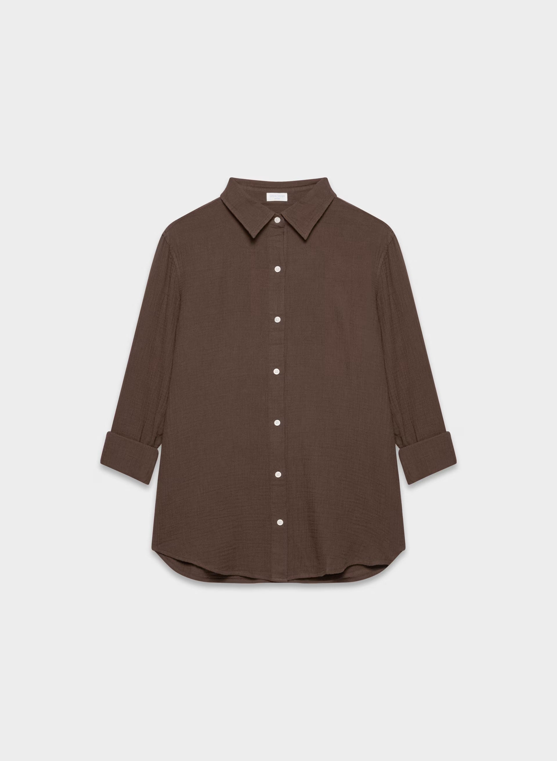 AirPlush Cotton™ Sail Shirt - RICH MOCHA BROWN