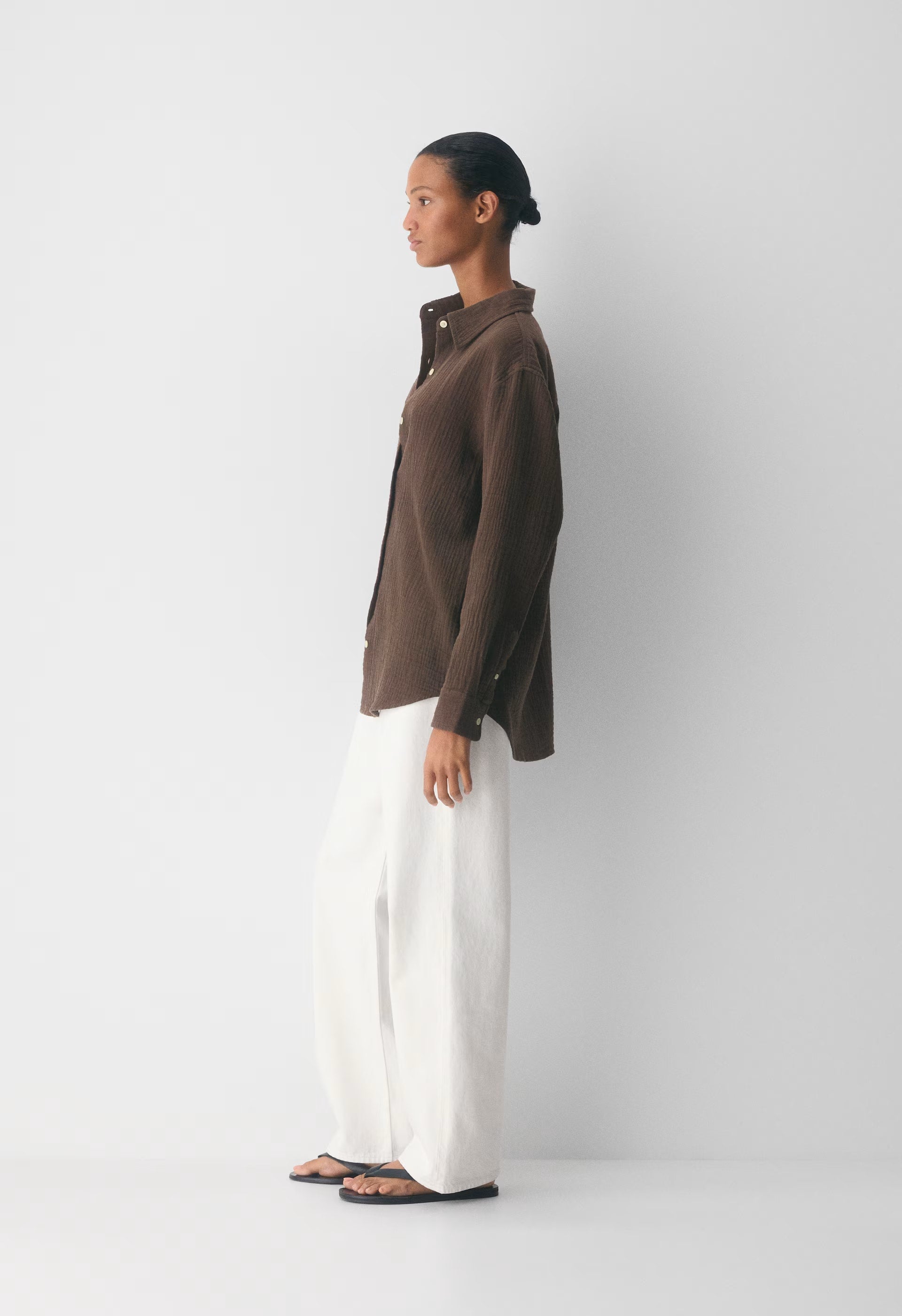 AirPlush Cotton™ Sail Shirt - RICH MOCHA BROWN