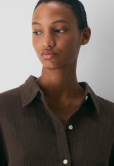 AirPlush Cotton™ Sail Shirt - RICH MOCHA BROWN