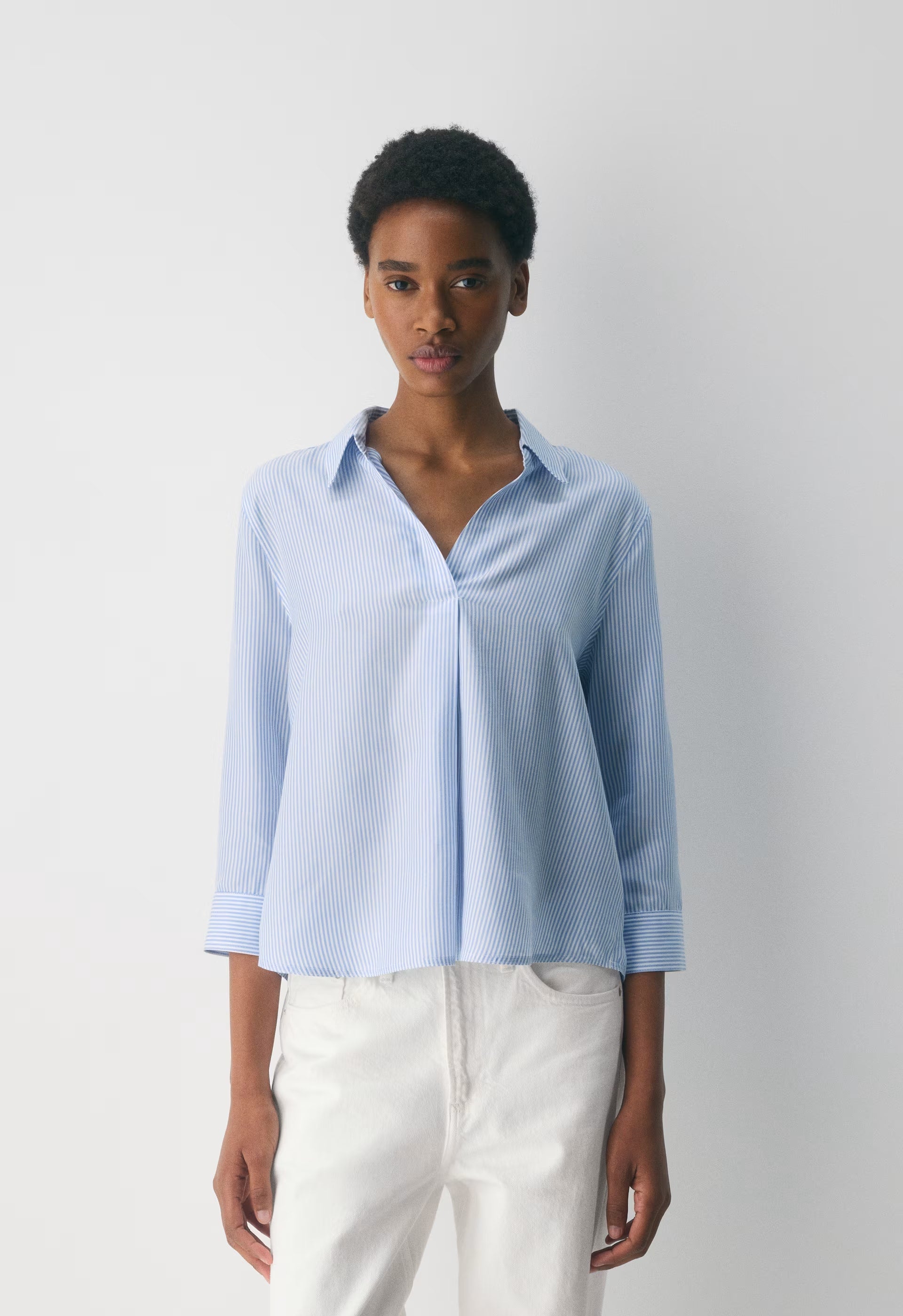 Persona Shirt - WLSN STRP CRFL BL/WHT