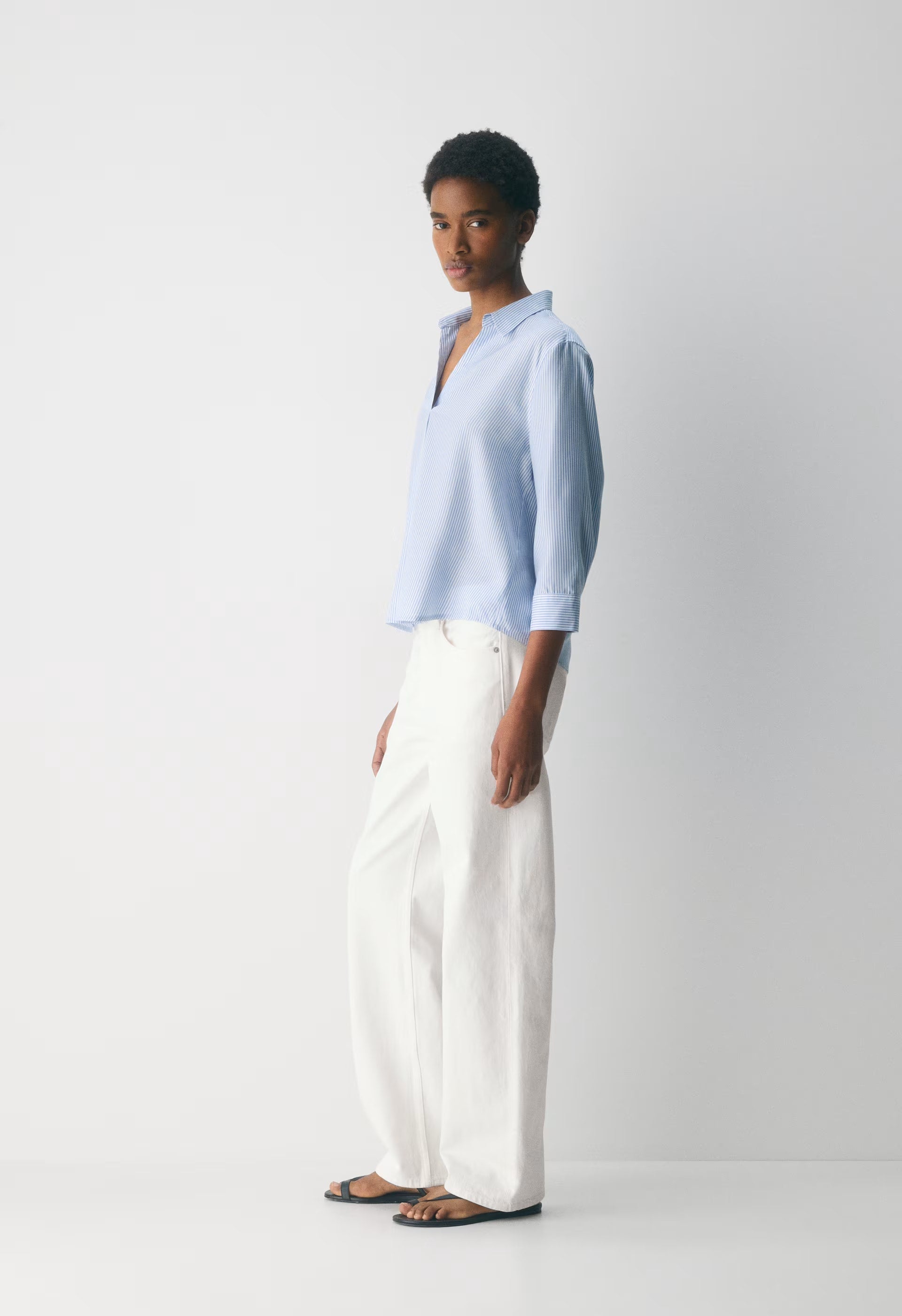 Persona Shirt - WLSN STRP CRFL BL/WHT