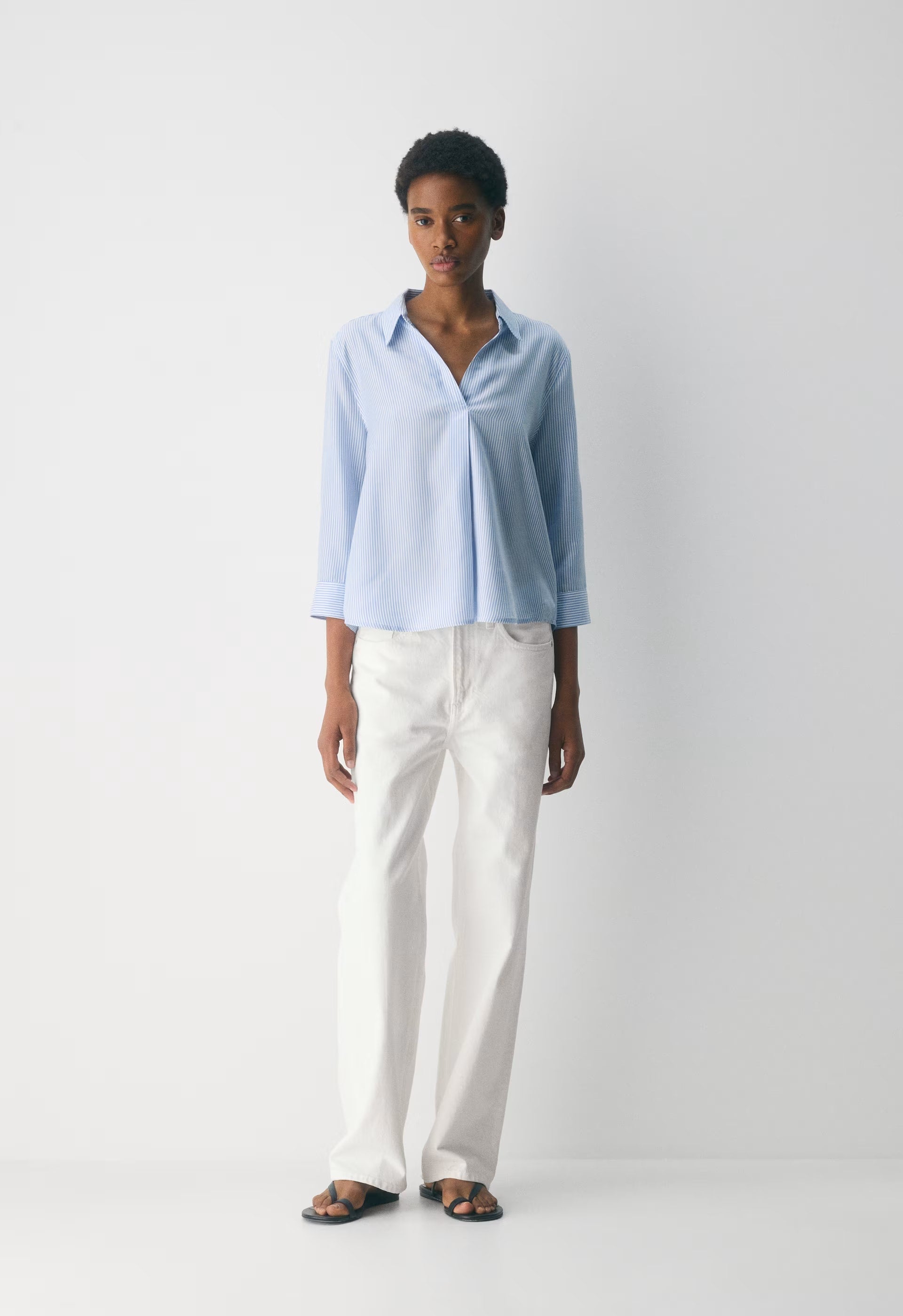 Persona Shirt - WLSN STRP CRFL BL/WHT