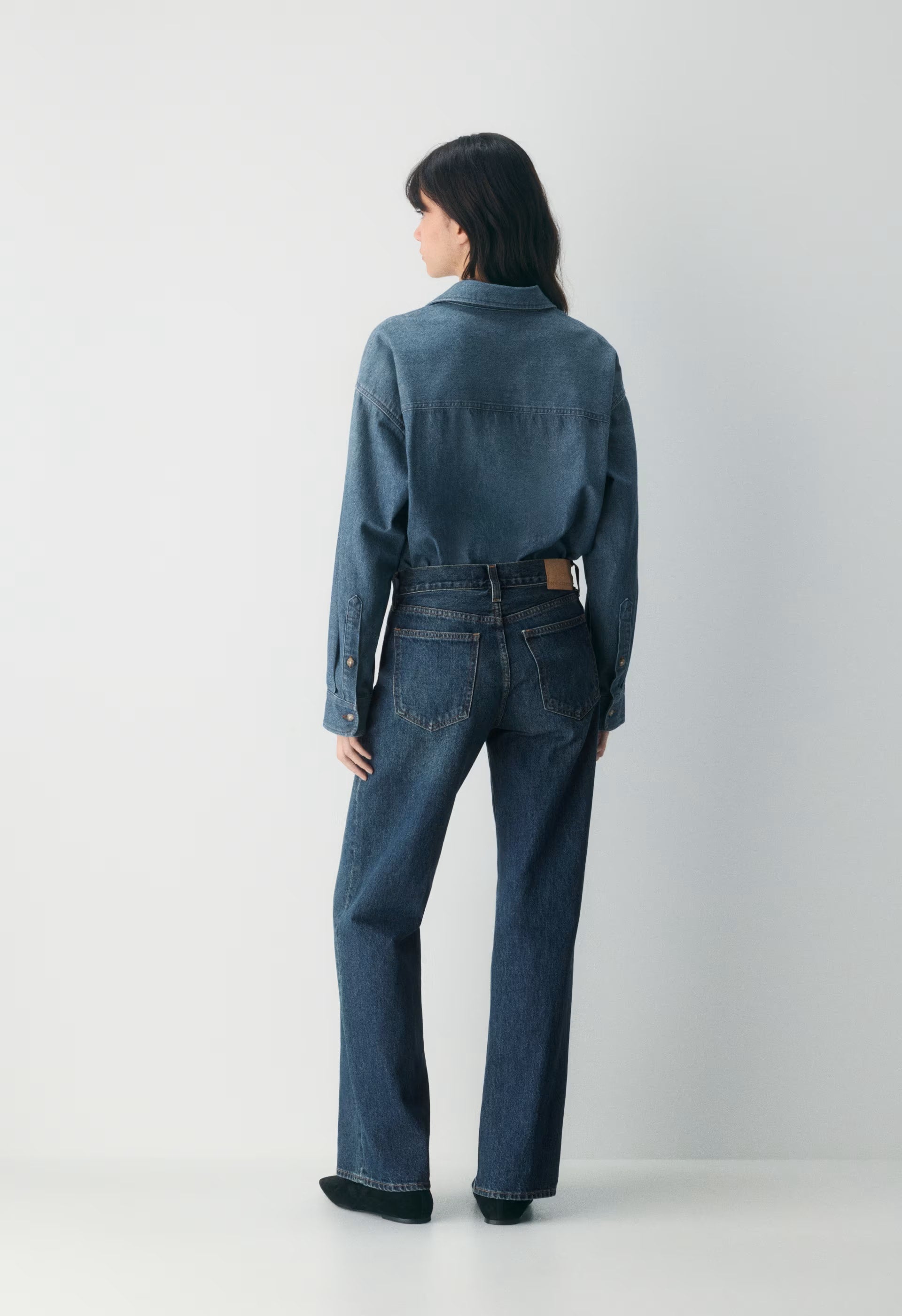 Denim Forum The '80s Comfy Denim Shirt - BE ABOUT DARK BLEU