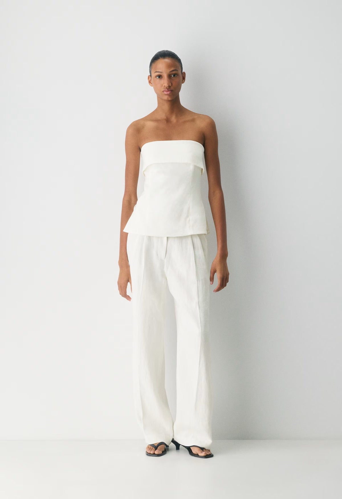Element Linen Tube Top - LIGHT BIRCH