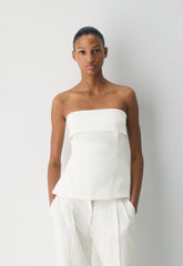 Element Linen Tube Top - LIGHT BIRCH