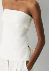Element Linen Tube Top - LIGHT BIRCH