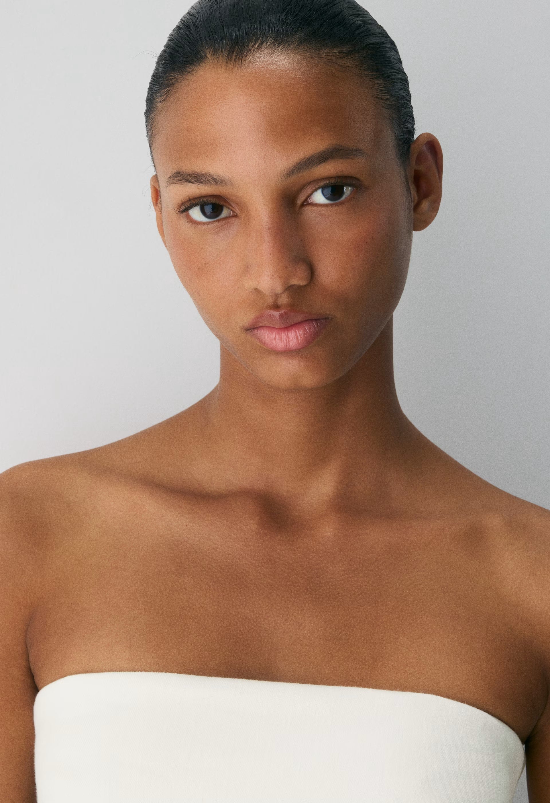 Element Linen Tube Top - LIGHT BIRCH