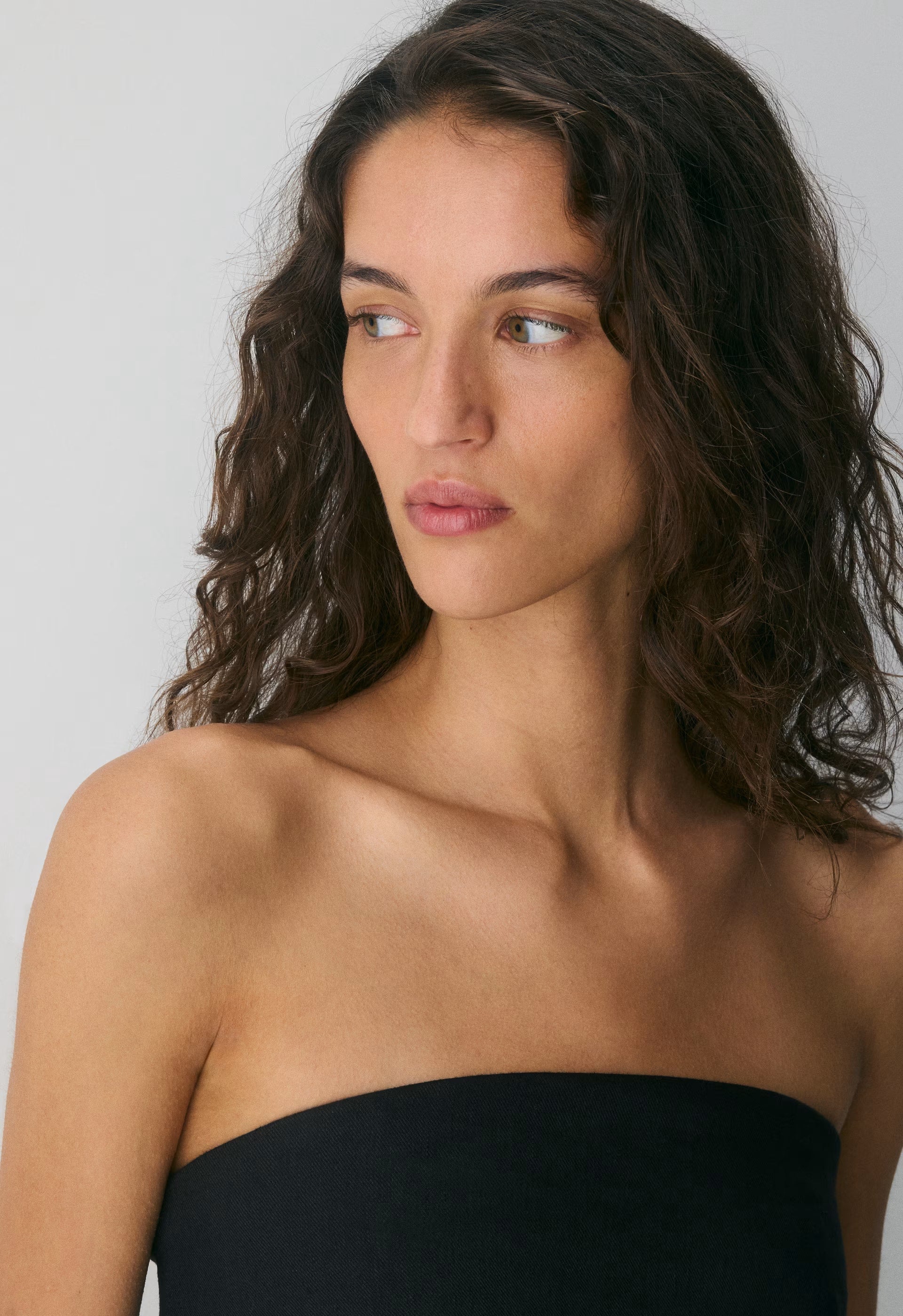 Element Linen Tube Top - BLACK