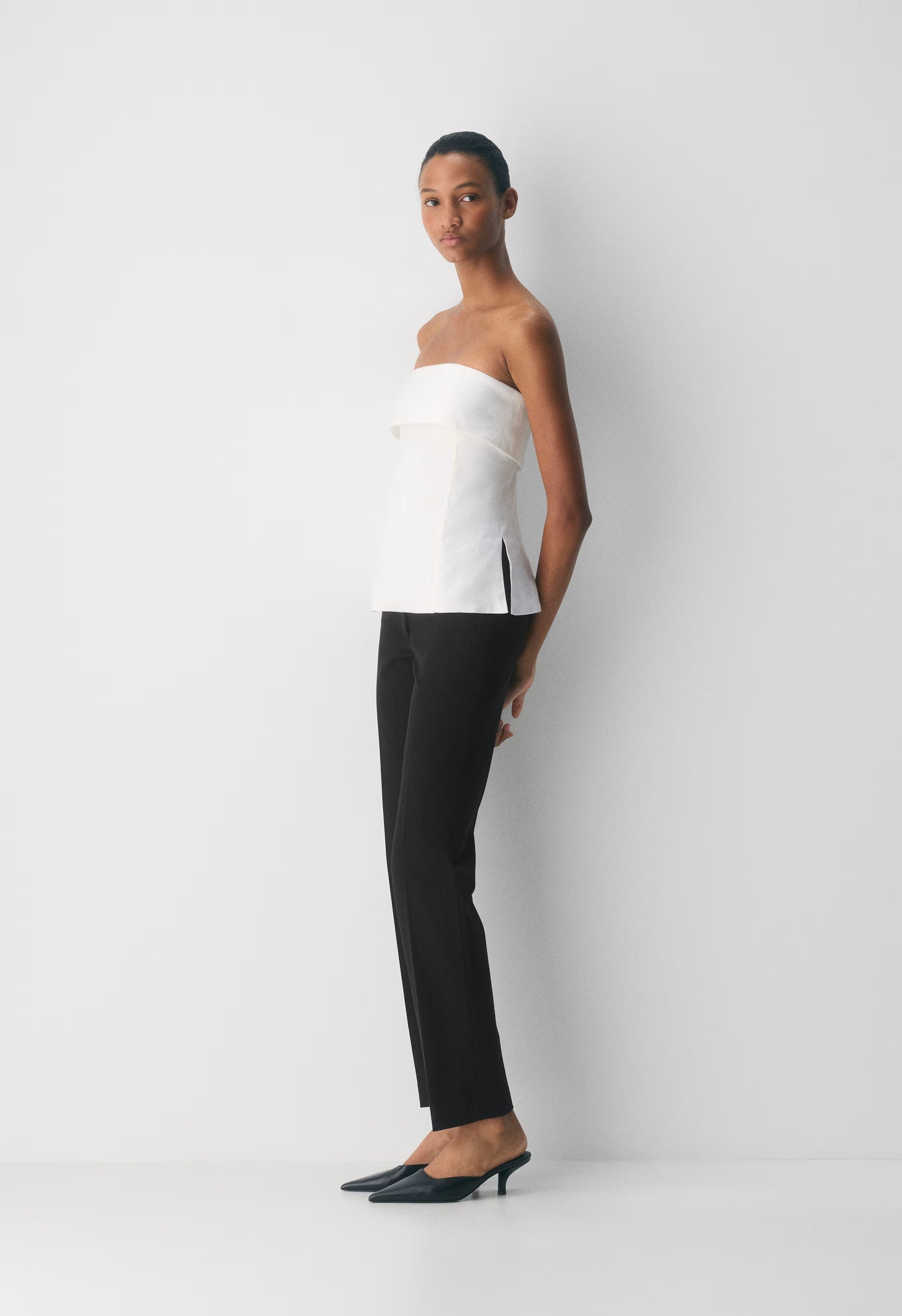 Element Linen Tube Top - WHITE