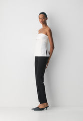 Element Linen Tube Top - WHITE