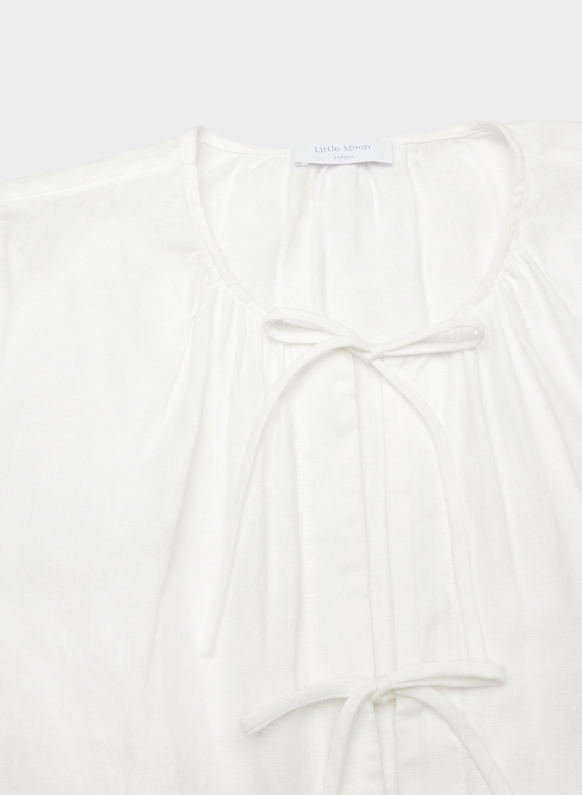 Tybee Linen Blouse - WHITE
