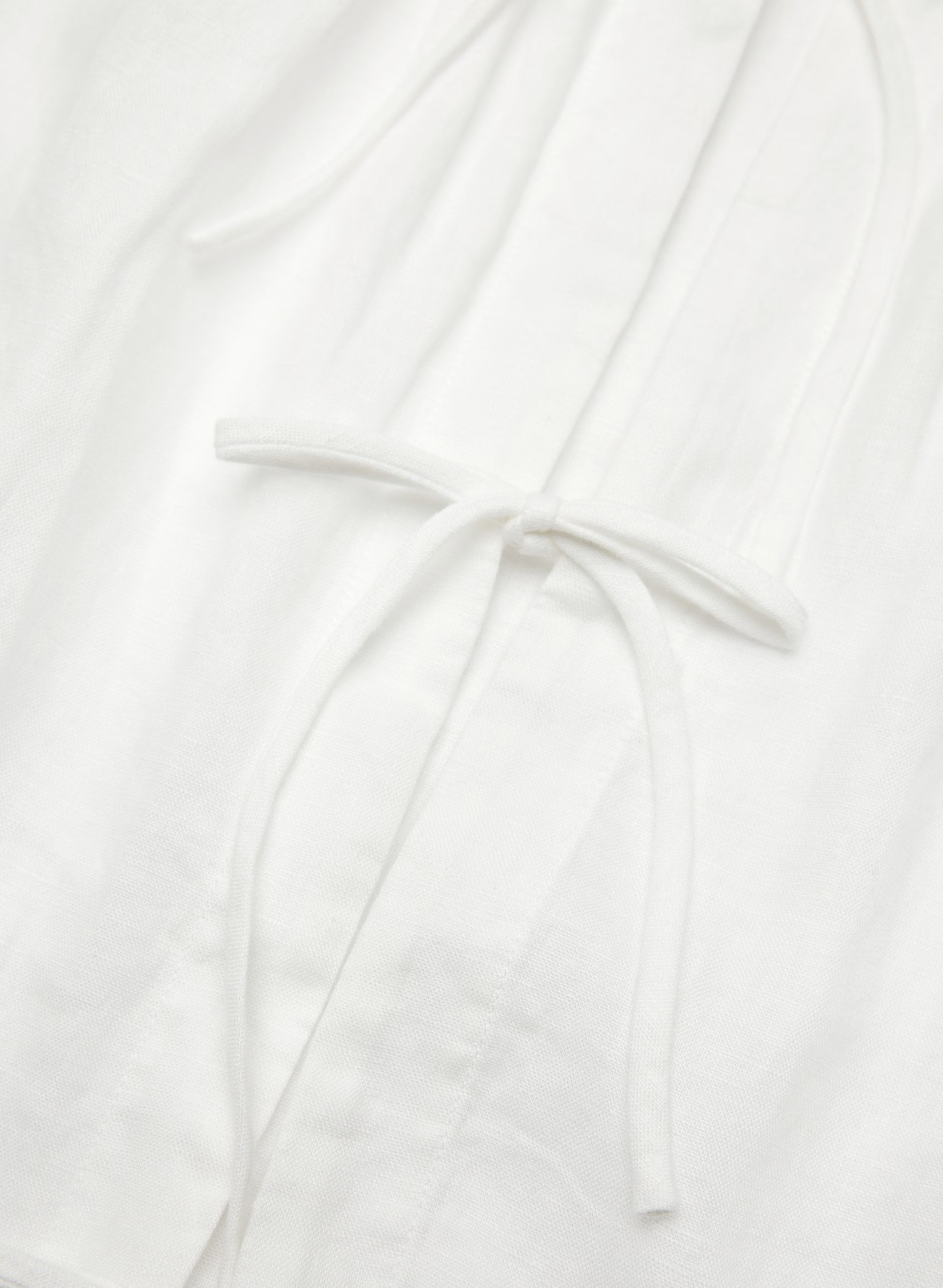 Tybee Linen Blouse - WHITE
