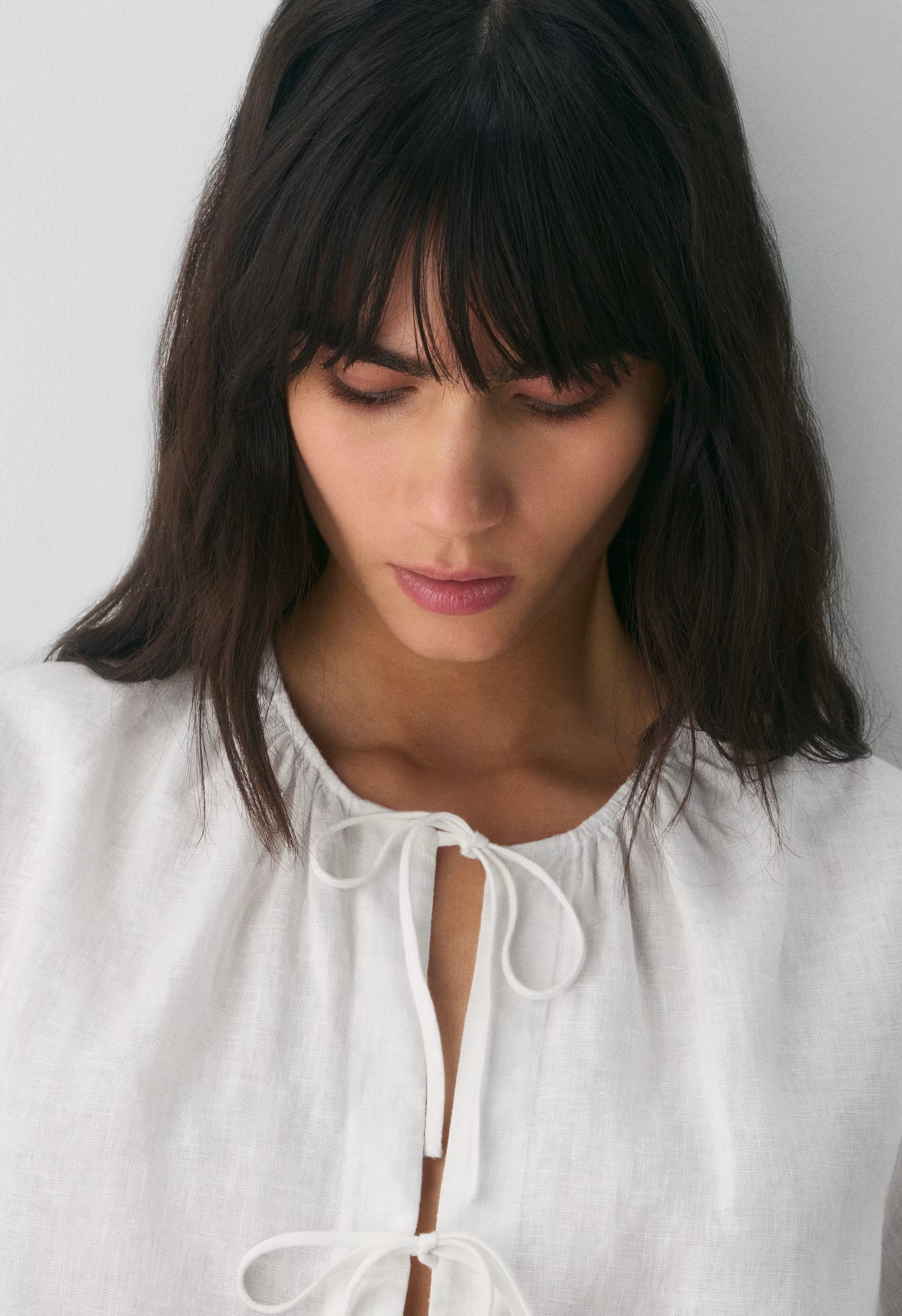 Tybee Linen Blouse - WHITE