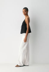 Caviar Poplin Camisole - BLACK
