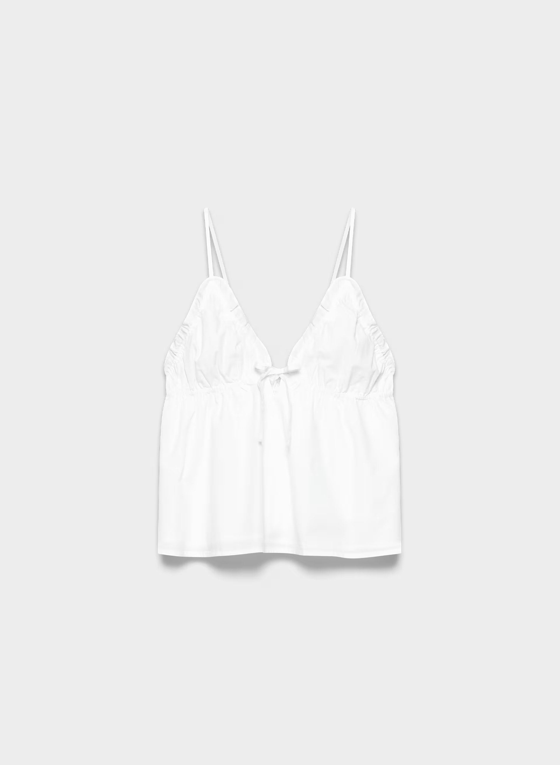 Caviar Poplin Camisole - BRIGHT WHITE
