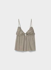 Caviar Poplin Camisole - TURNER TAUPE