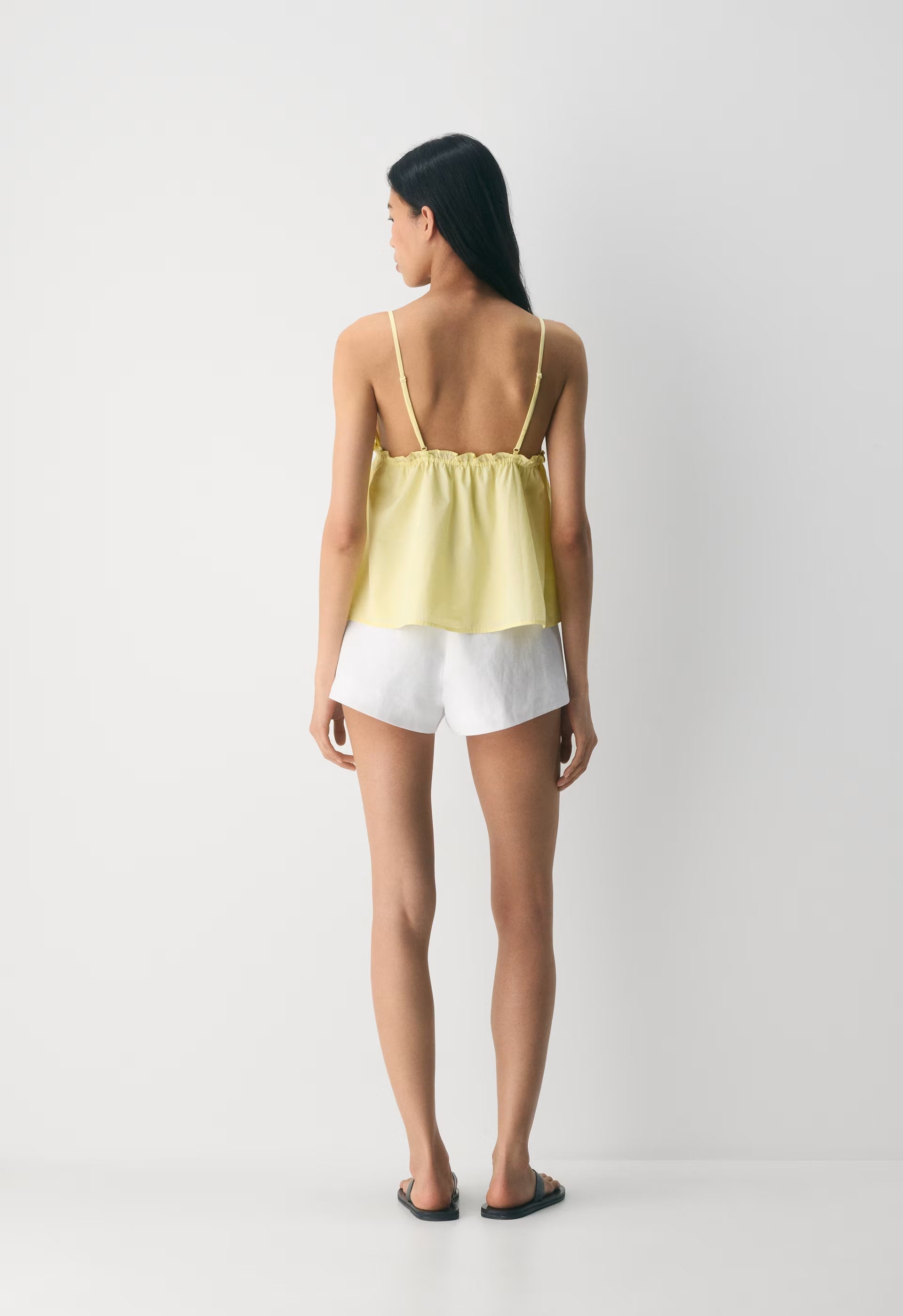 Caviar Poplin Camisole - LEMONADE