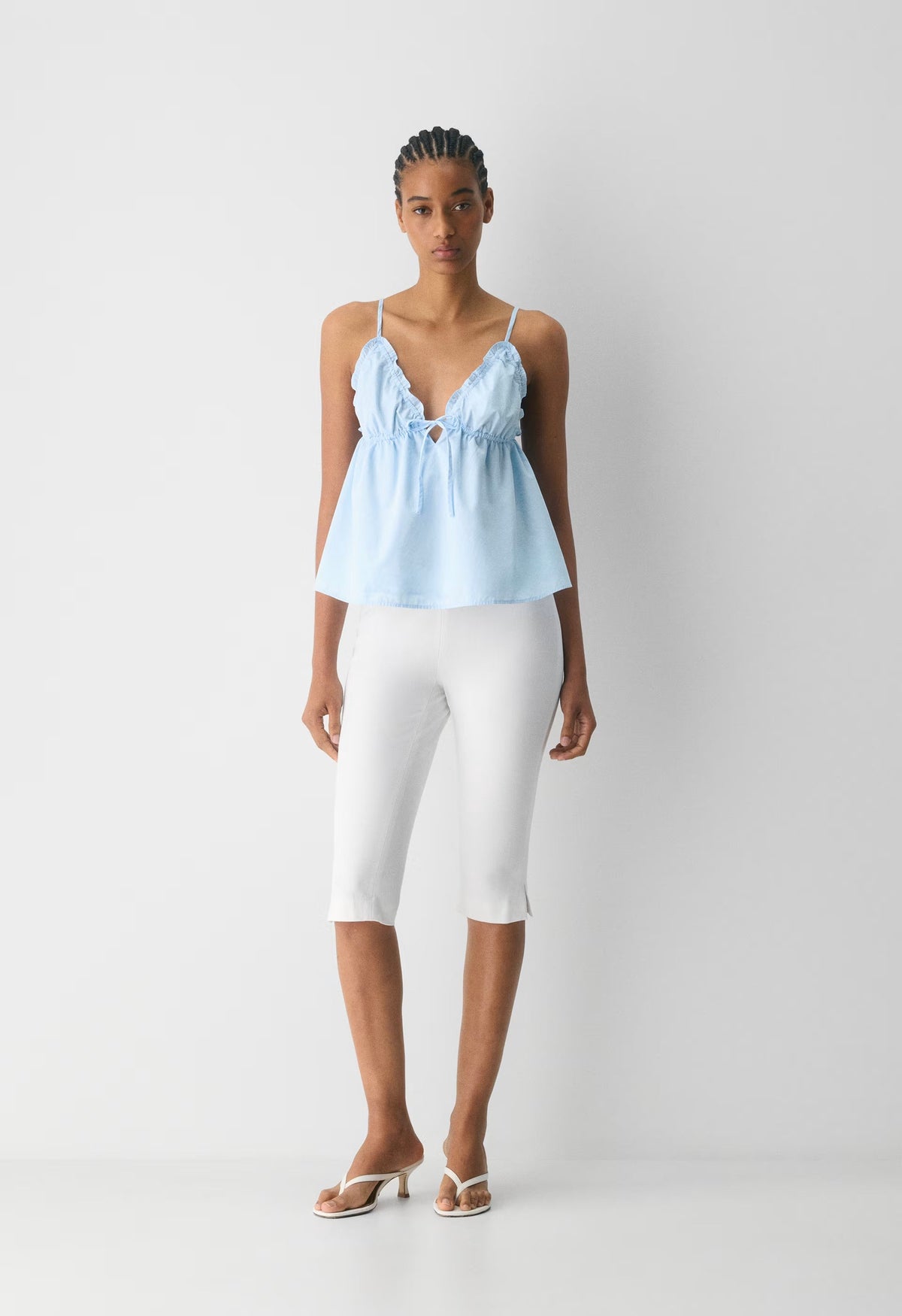 Caviar Poplin Camisole - VILLA BLUE