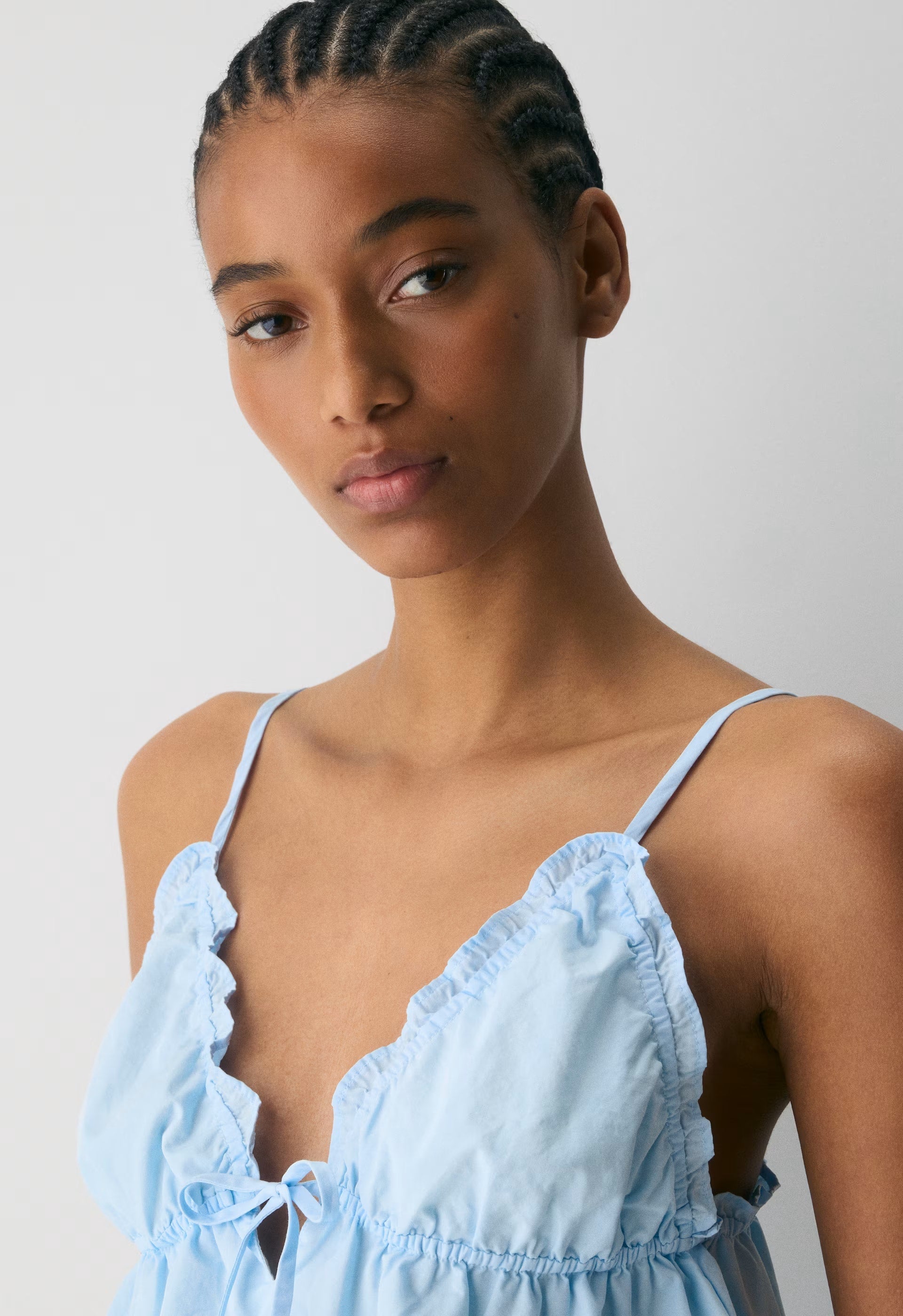 Caviar Poplin Camisole - VILLA BLUE