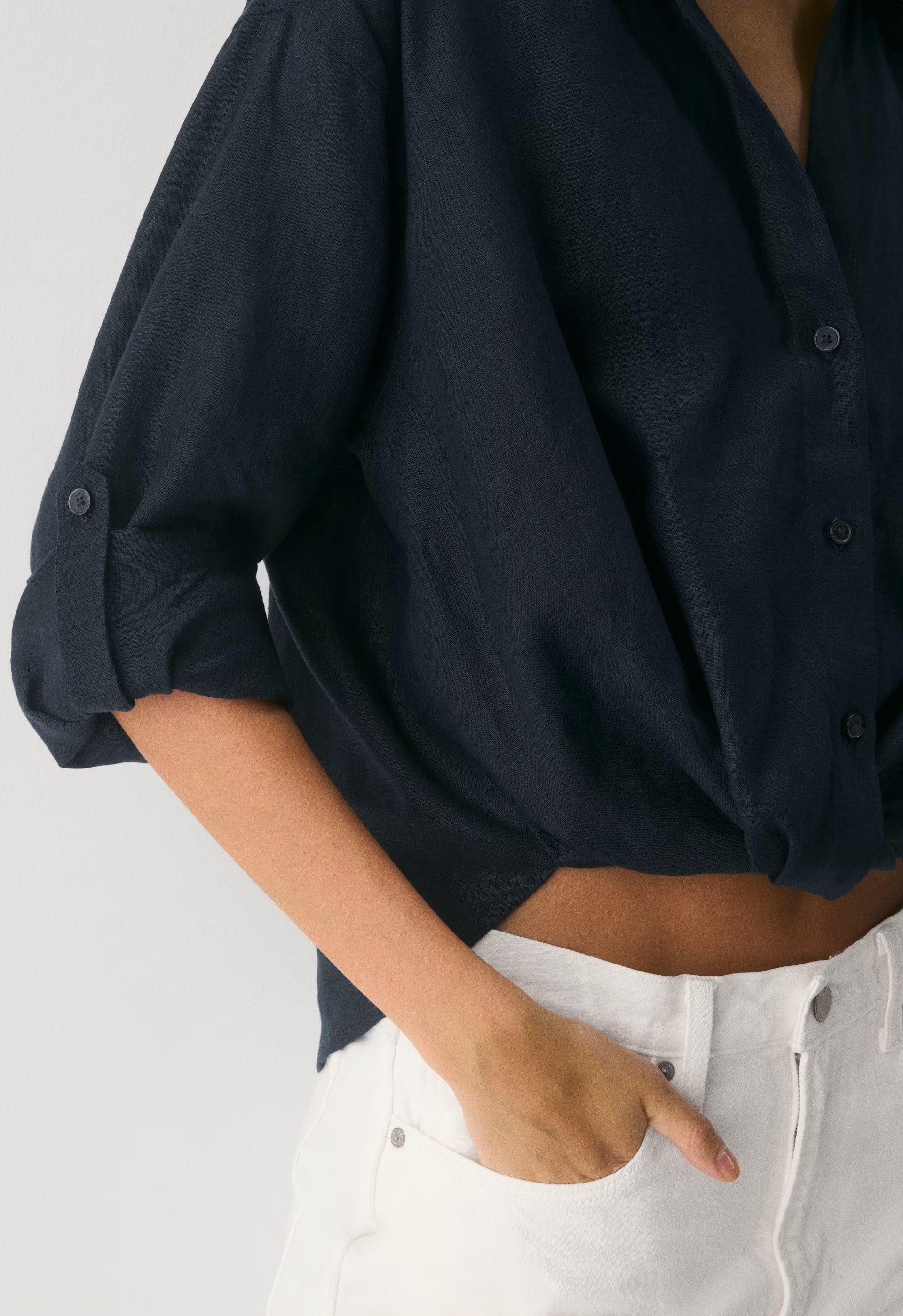 Portofino Linen Shirt - ADMIRAL