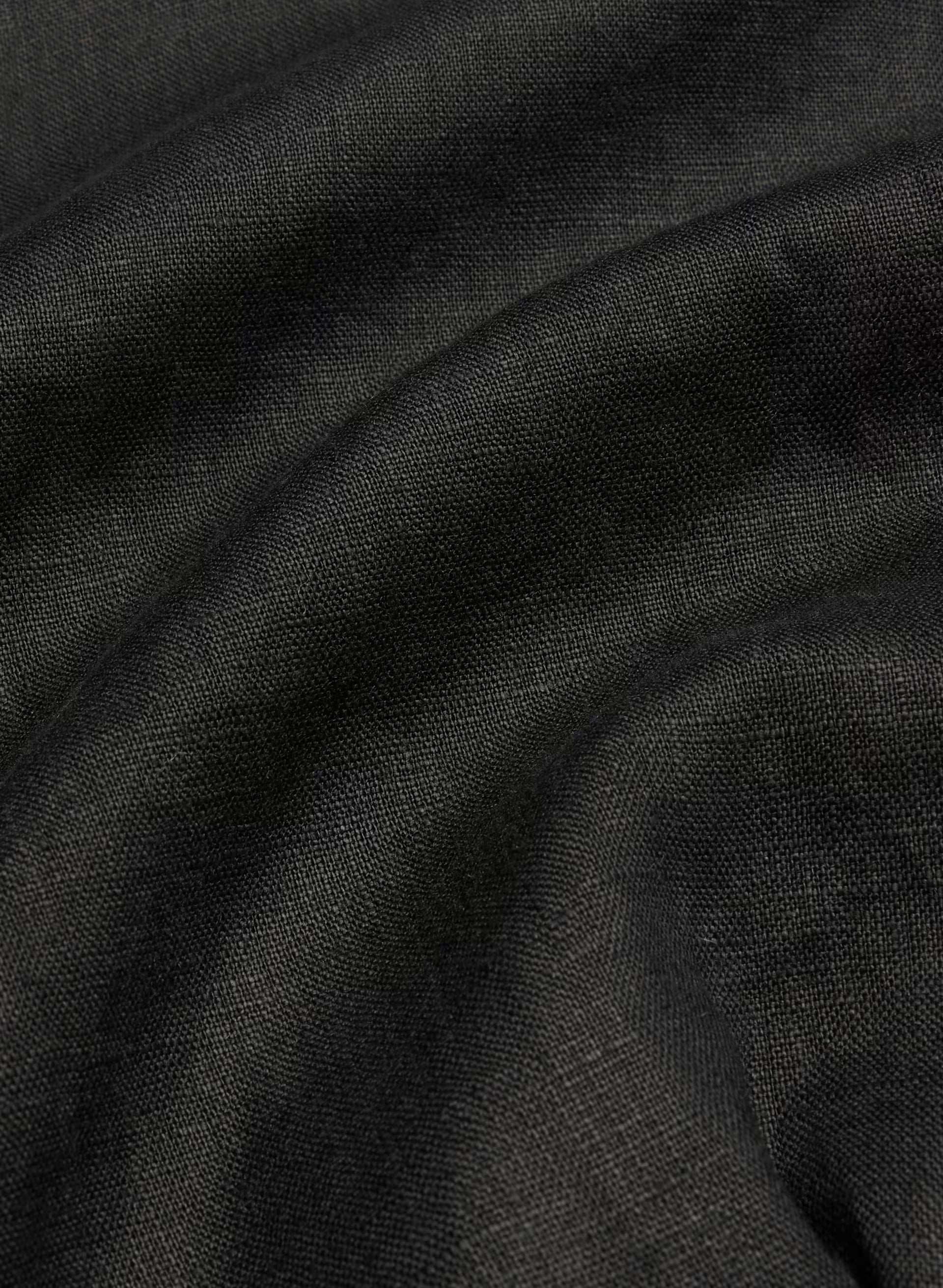 Portofino Linen Shirt - BLACK