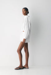 Portofino Linen Shirt - WHITE
