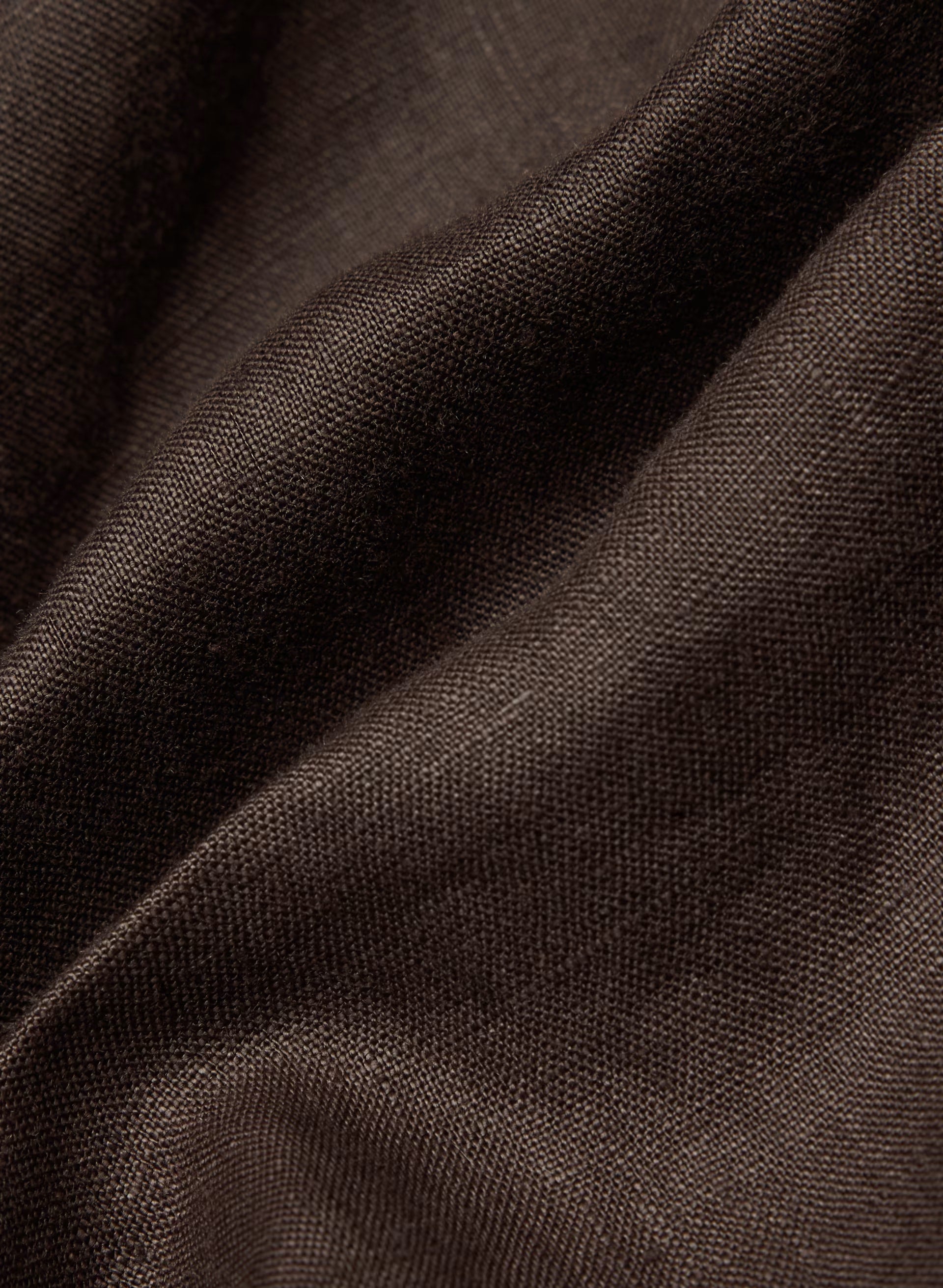 Portofino Linen Shirt - RICH MOCHA BROWN