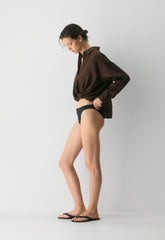 Portofino Linen Shirt - RICH MOCHA BROWN