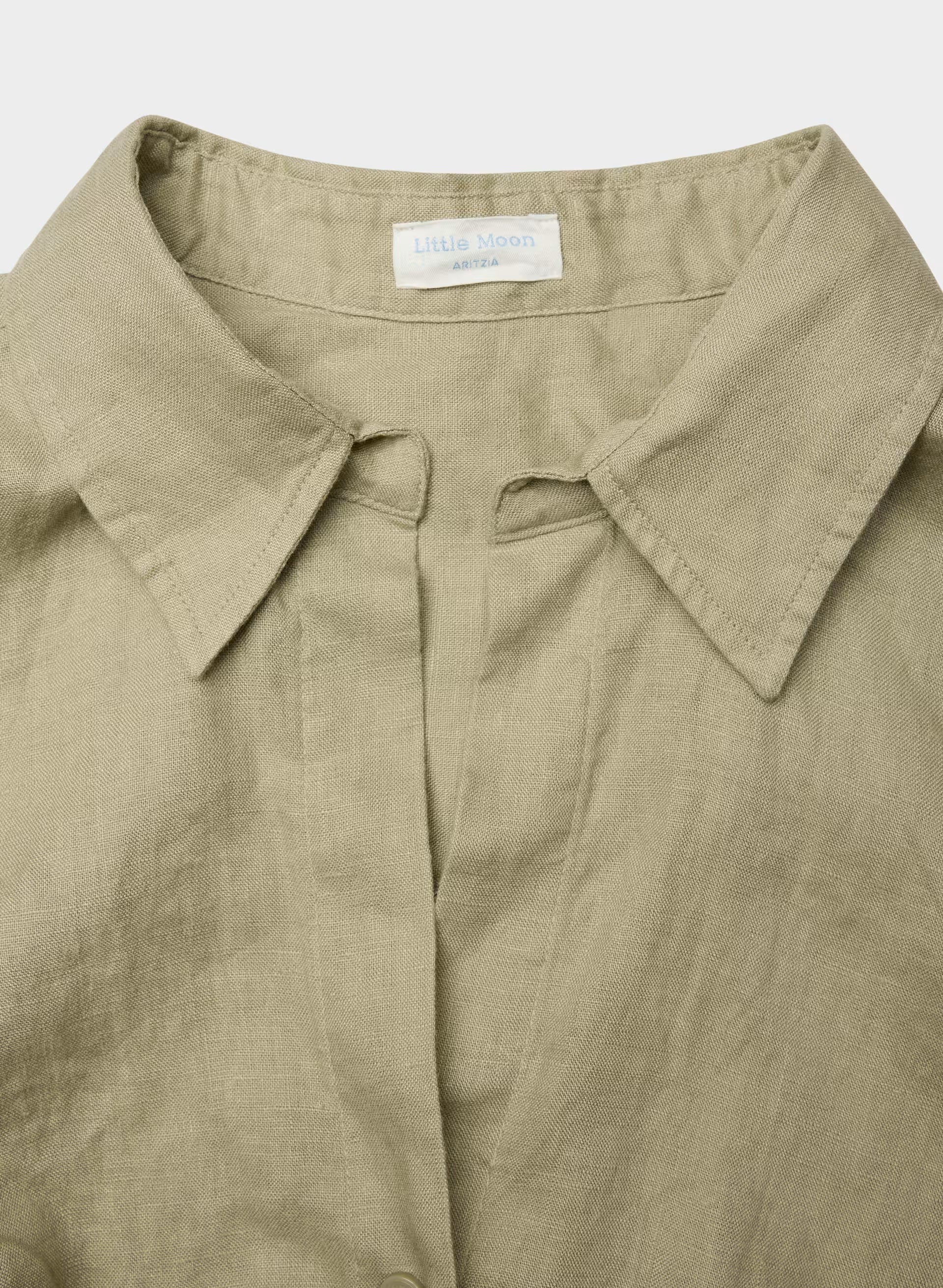 Portofino Linen Shirt - MARTINI OLIVE