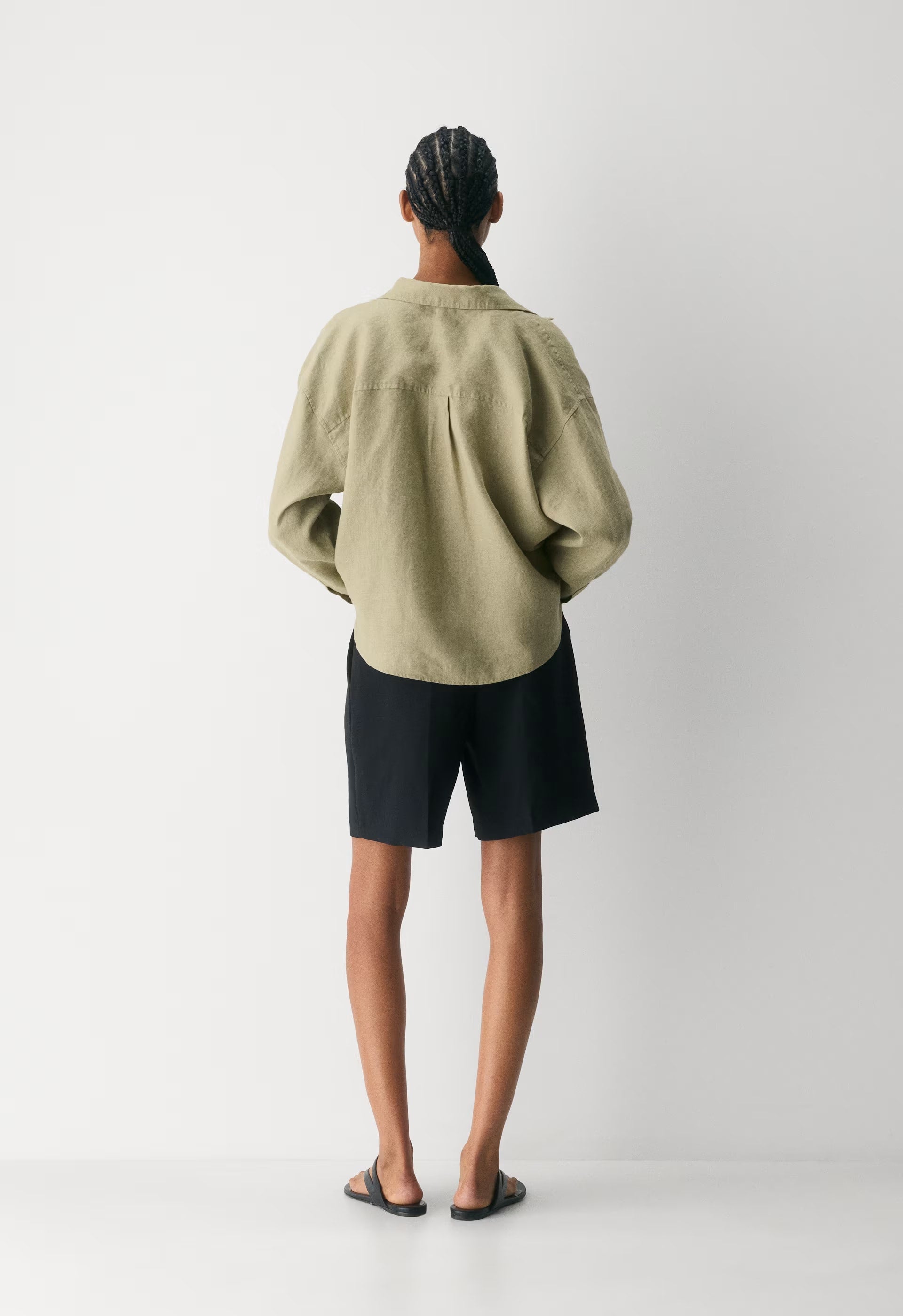 Portofino Linen Shirt - MARTINI OLIVE