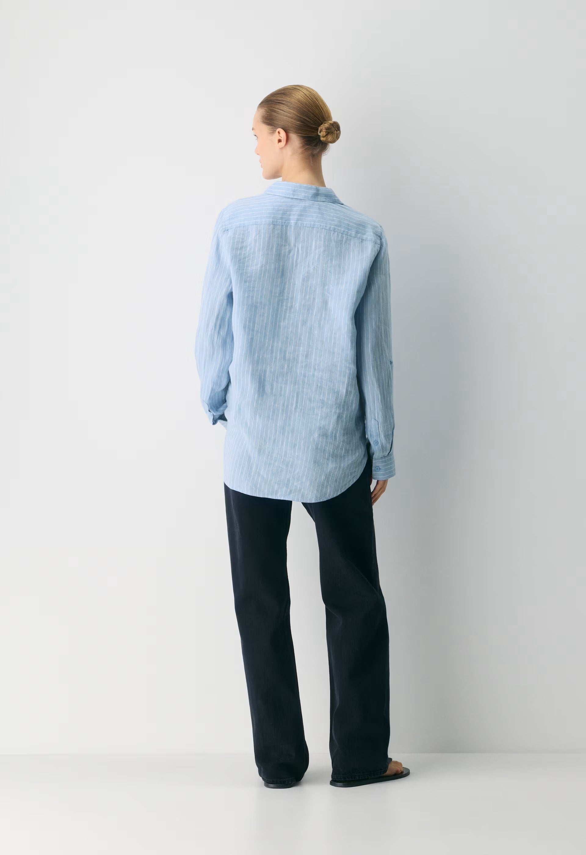 Utility Linen Shirt - MITCHELL ST CNFWR B/W
